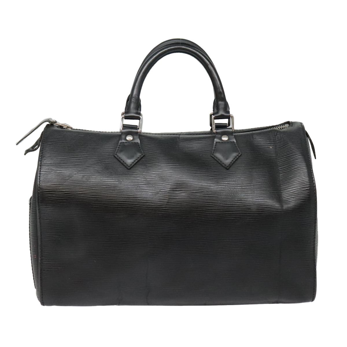 Louis Vuitton Speedy 30 Black Leather Handbag (Pre-Owned) Size ONE SIZE - 2 Thumbnail