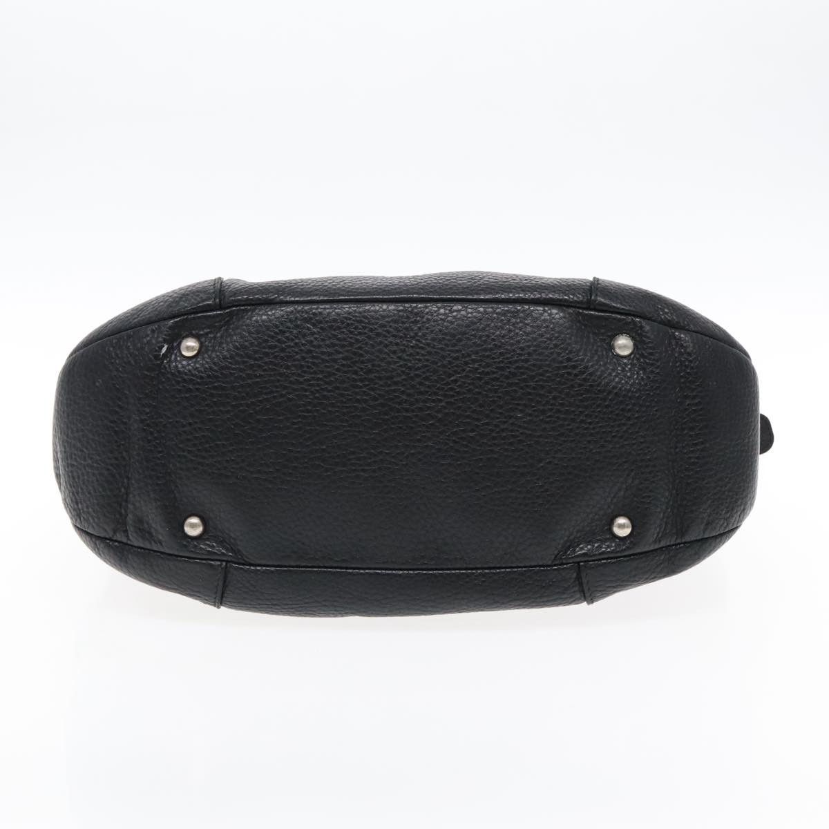 Salvatore Ferragamo Gancini Black Leather Handbag (Pre-Owned) Size ONE SIZE - 20 Thumbnail