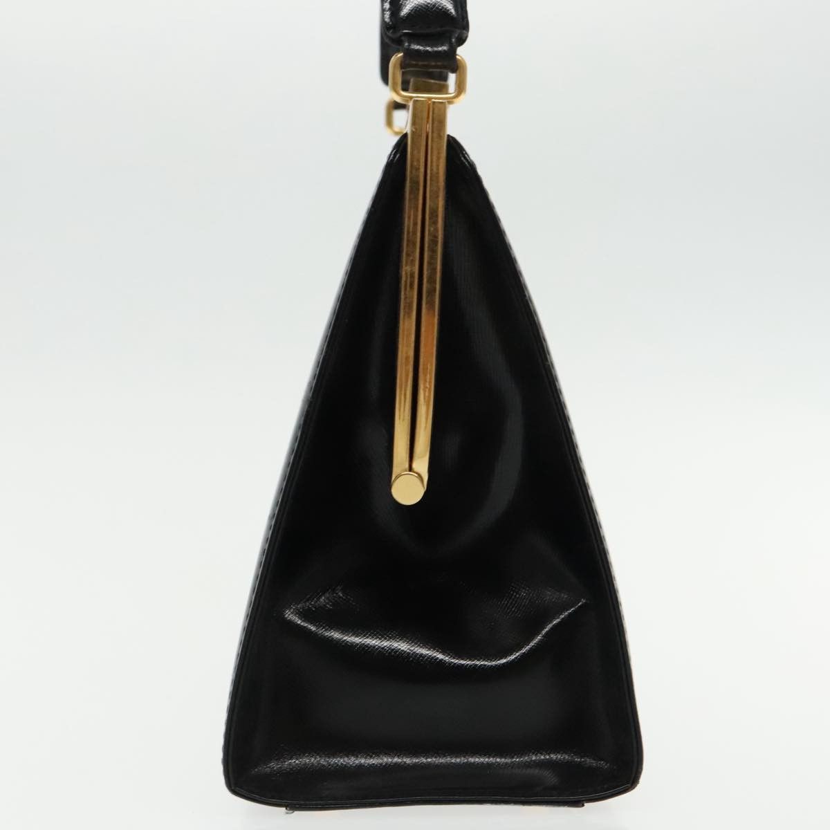 Versace Gianni Black Leather Handbag (Pre-Owned) Size ONE SIZE - 4 Thumbnail
