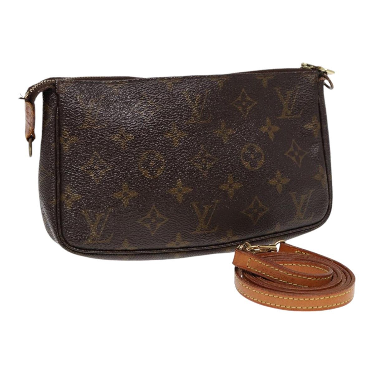 Louis Vuitton Pochette Accessoire Brown Canvas Clutch Bag (Pre-Owned) Size ONE SIZE - 17 Thumbnail