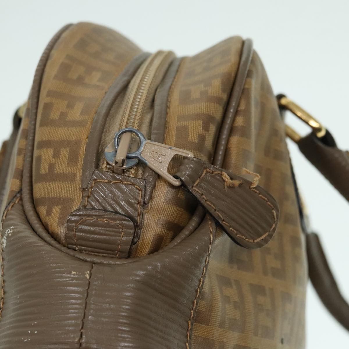 Fendi Brown Canvas Handbag (Pre-Owned) Size ONE SIZE - 12 Thumbnail
