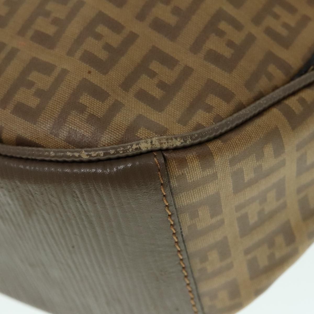 Fendi Brown Canvas Handbag (Pre-Owned) Size ONE SIZE - 7 Thumbnail