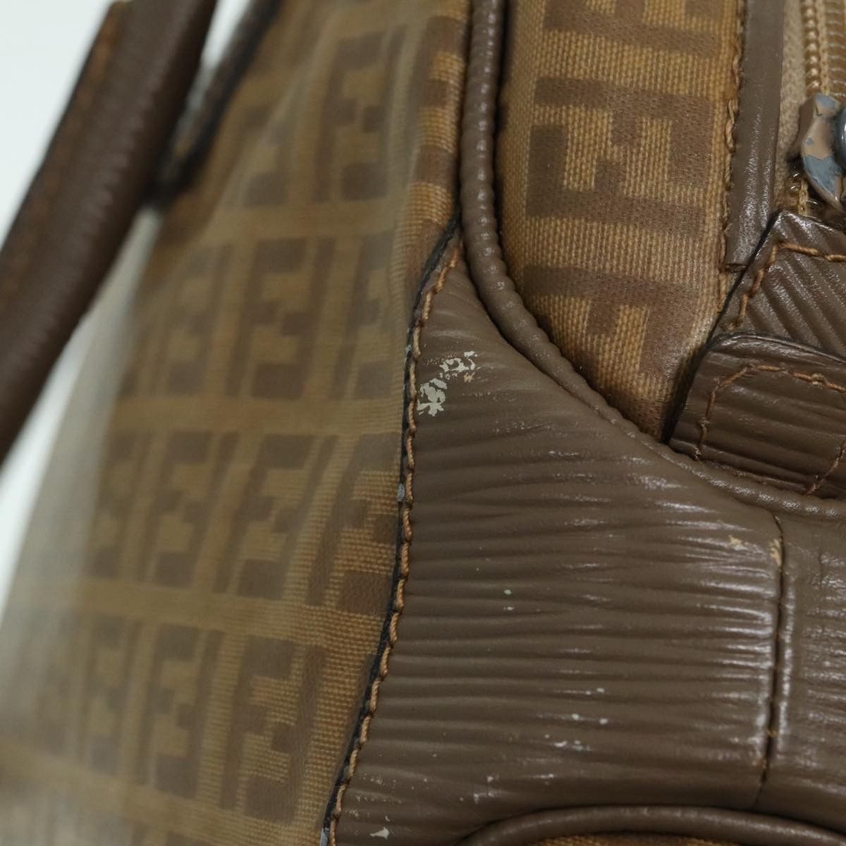 Fendi Brown Canvas Handbag (Pre-Owned) Size ONE SIZE - 10 Thumbnail