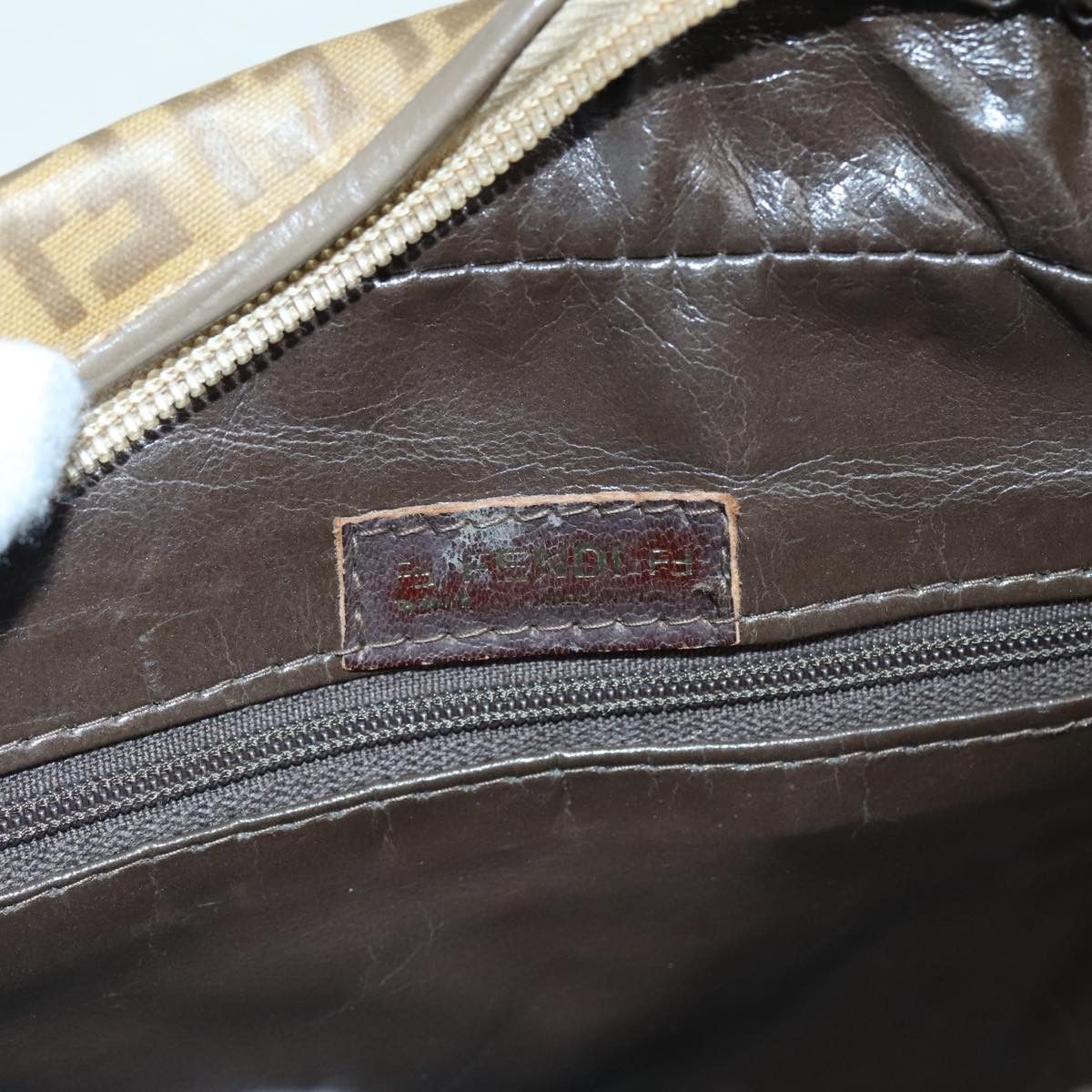 Fendi Brown Canvas Handbag (Pre-Owned) Size ONE SIZE - 14 Thumbnail