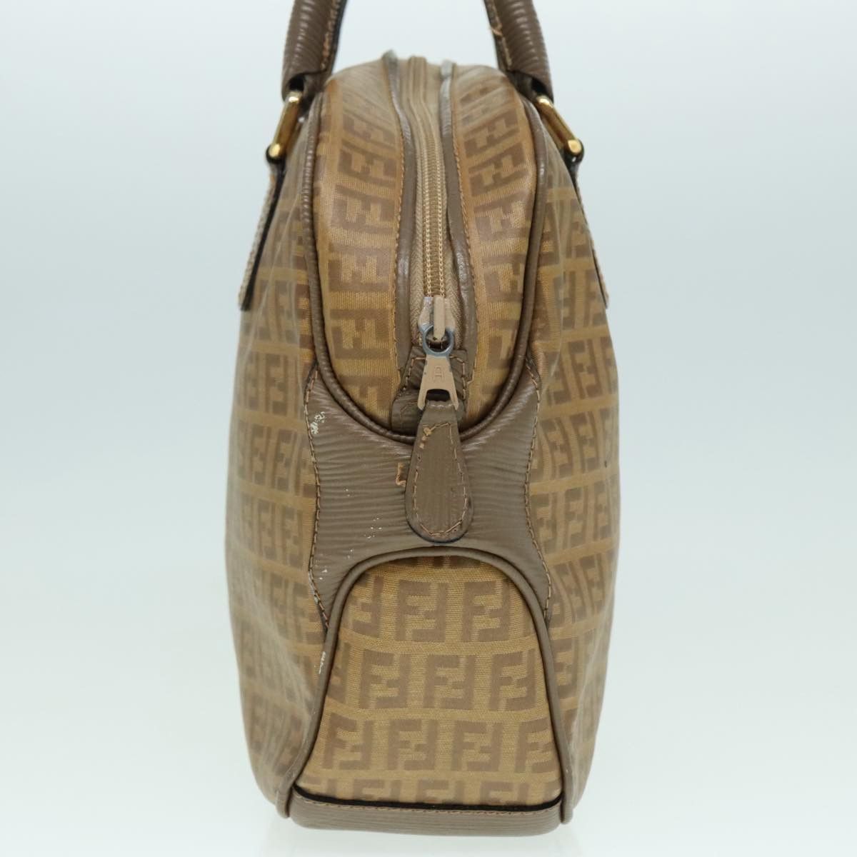 Fendi Brown Canvas Handbag (Pre-Owned) Size ONE SIZE - 4 Thumbnail