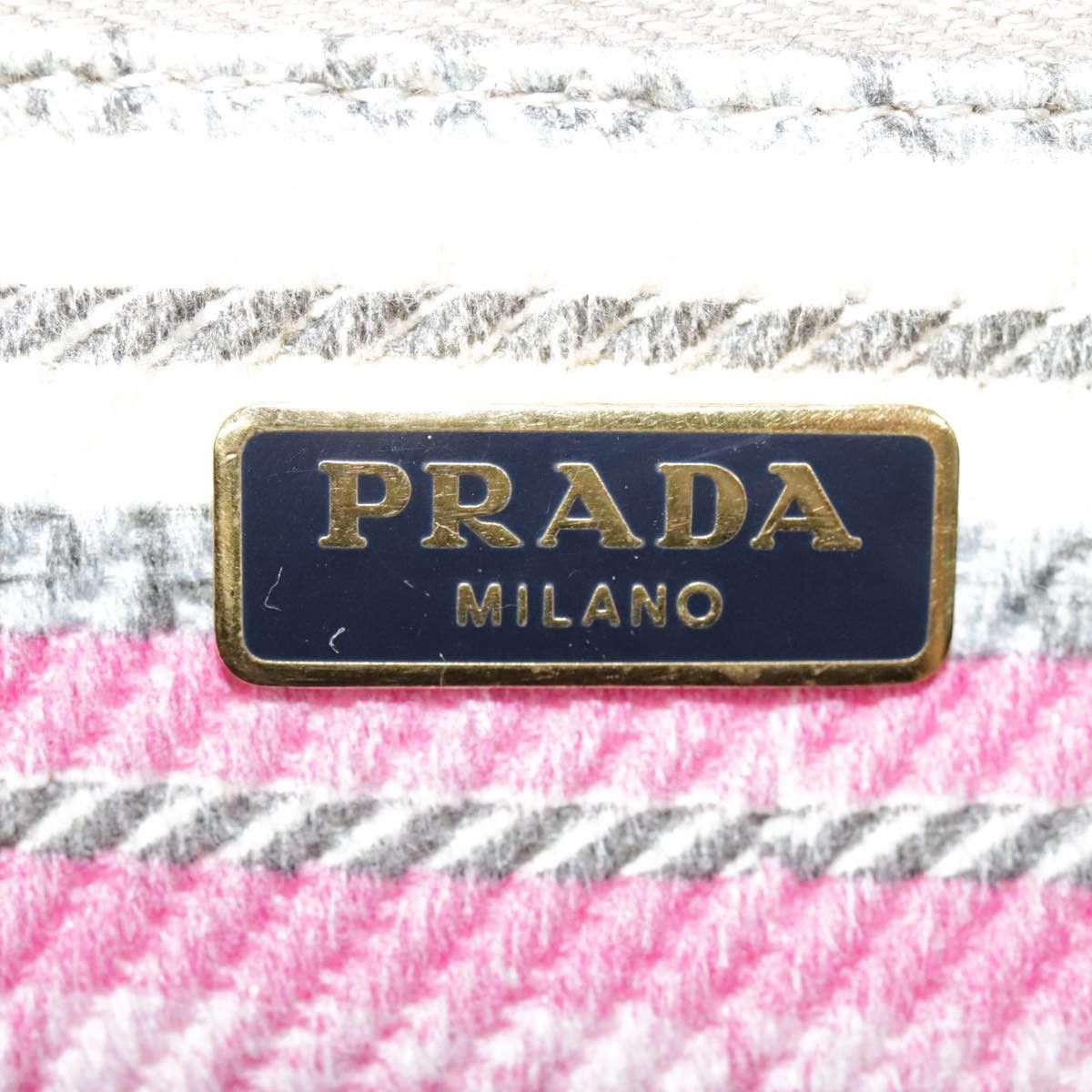 Prada Canapa Navy Canvas Handbag (Pre-Owned) Size ONE SIZE - 14 Thumbnail