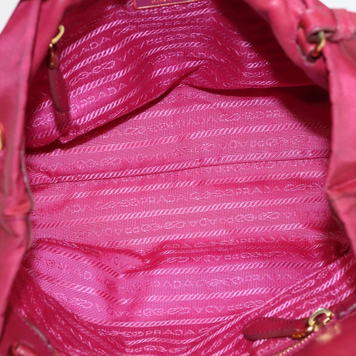 Prada Ribbon Pink Synthetic Shoulder Bag (Pre-Owned) Size ONE SIZE - 13 Thumbnail