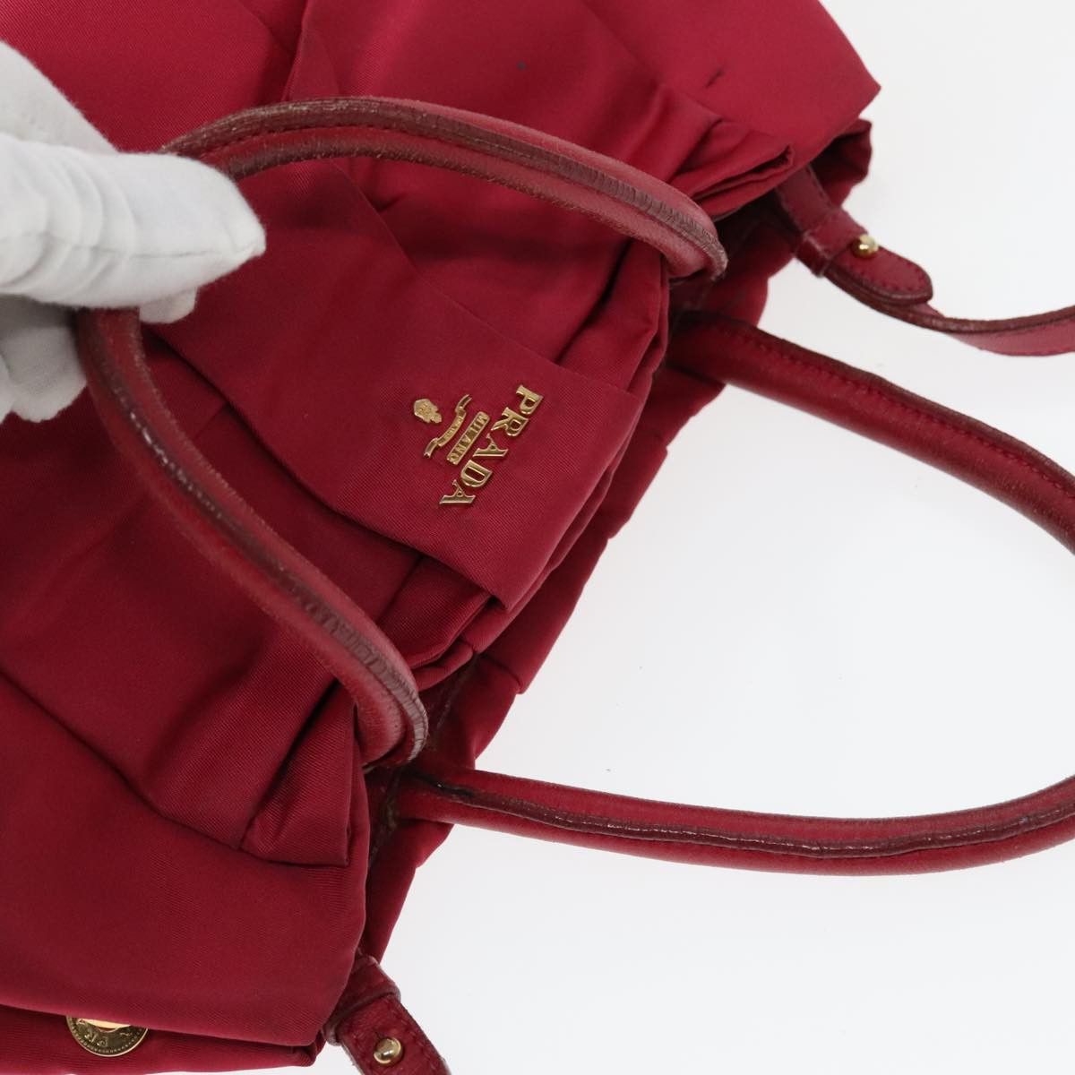 Prada Ribbon Pink Synthetic Shoulder Bag (Pre-Owned) Size ONE SIZE - 12 Thumbnail