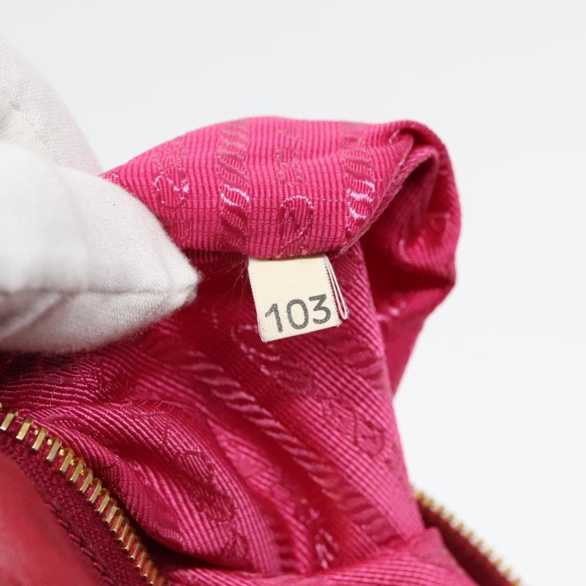Prada Ribbon Pink Synthetic Shoulder Bag (Pre-Owned) Size ONE SIZE - 15 Thumbnail