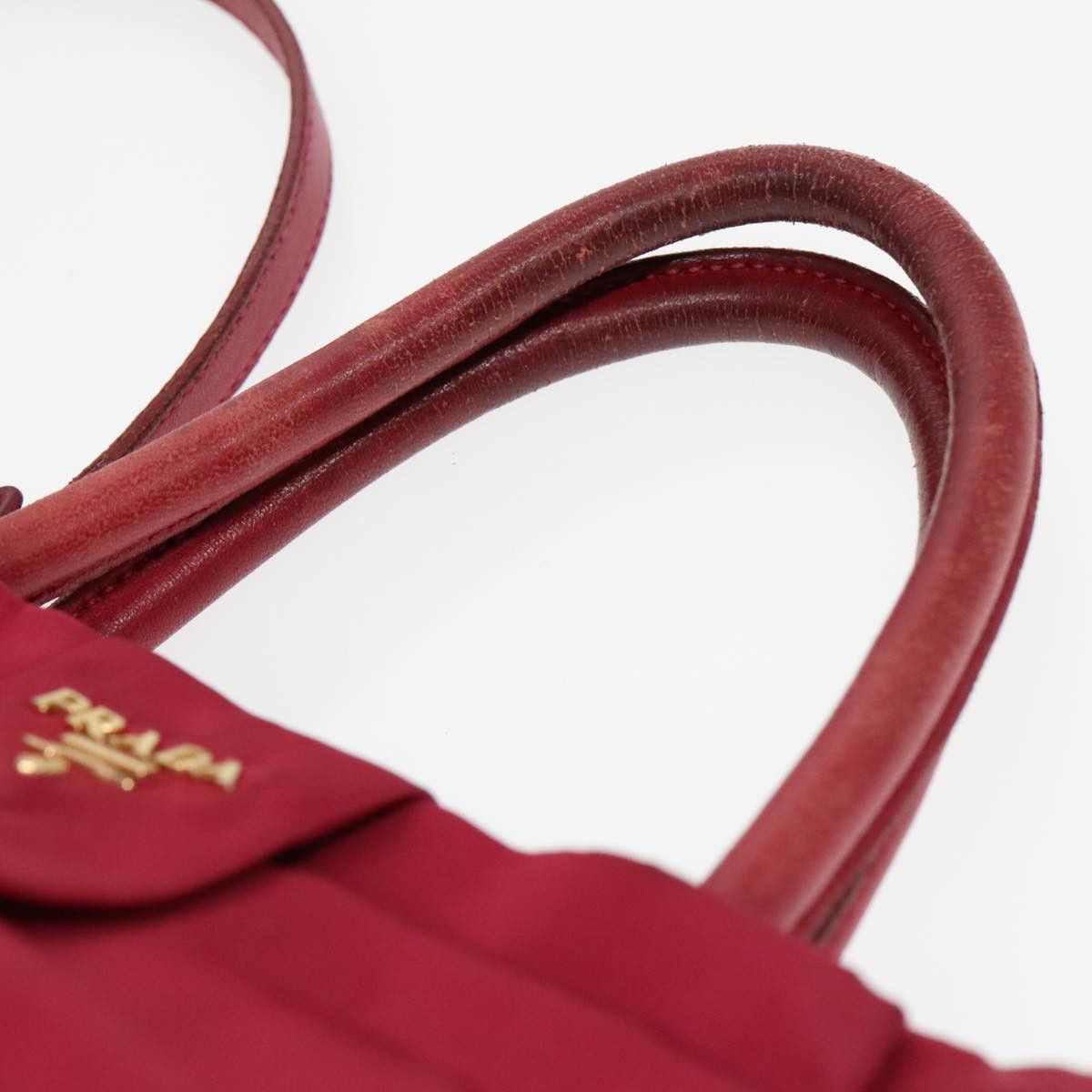 Prada Ribbon Pink Synthetic Shoulder Bag (Pre-Owned) Size ONE SIZE - 7 Thumbnail