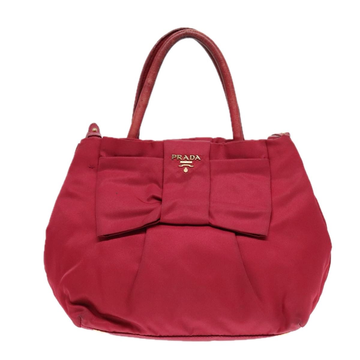 Prada Ribbon Pink Synthetic Shoulder Bag (Pre-Owned) Size ONE SIZE - 17 Thumbnail