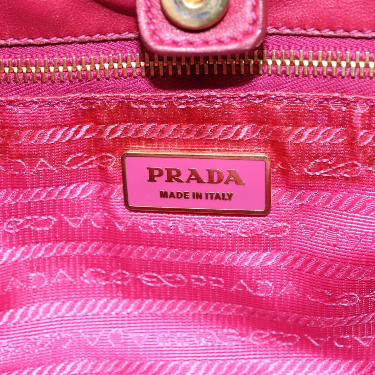 Prada Ribbon Pink Synthetic Shoulder Bag (Pre-Owned) Size ONE SIZE - 14 Thumbnail