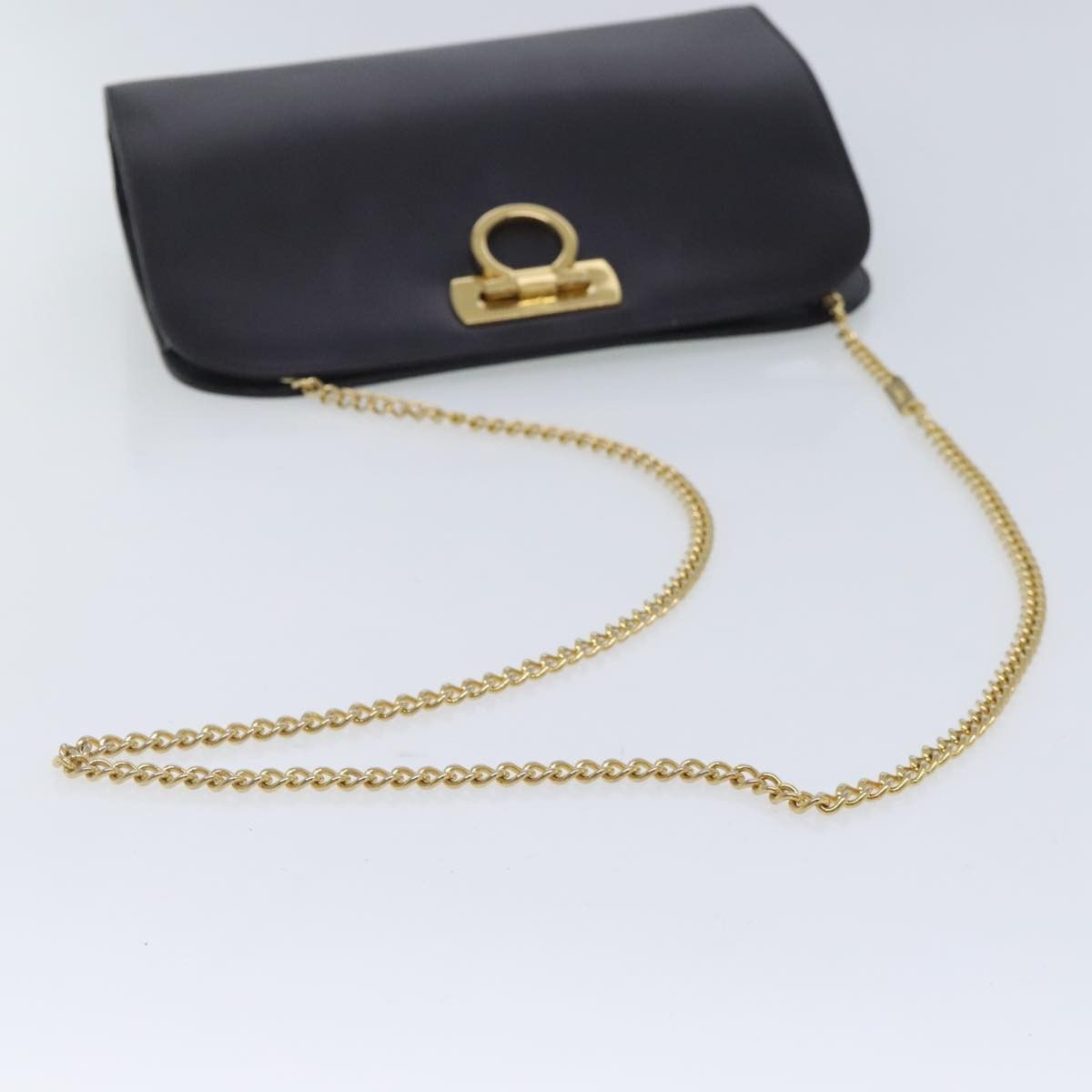 Salvatore Ferragamo Gancini Brown Leather Shoulder Bag (Pre-Owned) Size ONE SIZE - 5 Thumbnail