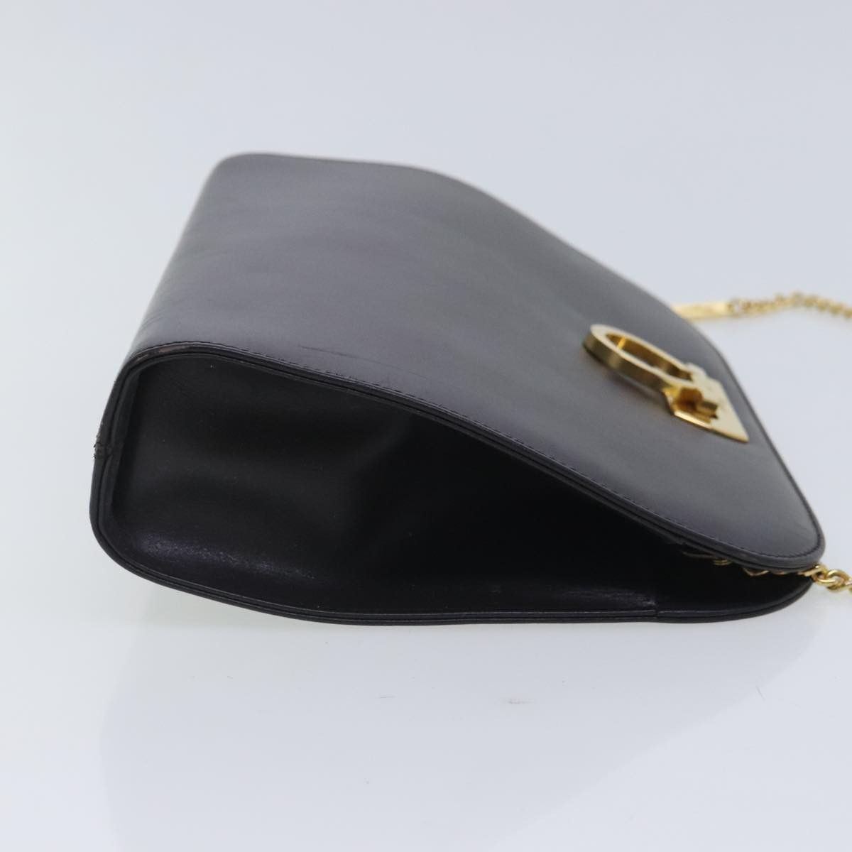Salvatore Ferragamo Gancini Brown Leather Shoulder Bag (Pre-Owned) Size ONE SIZE - 3 Thumbnail