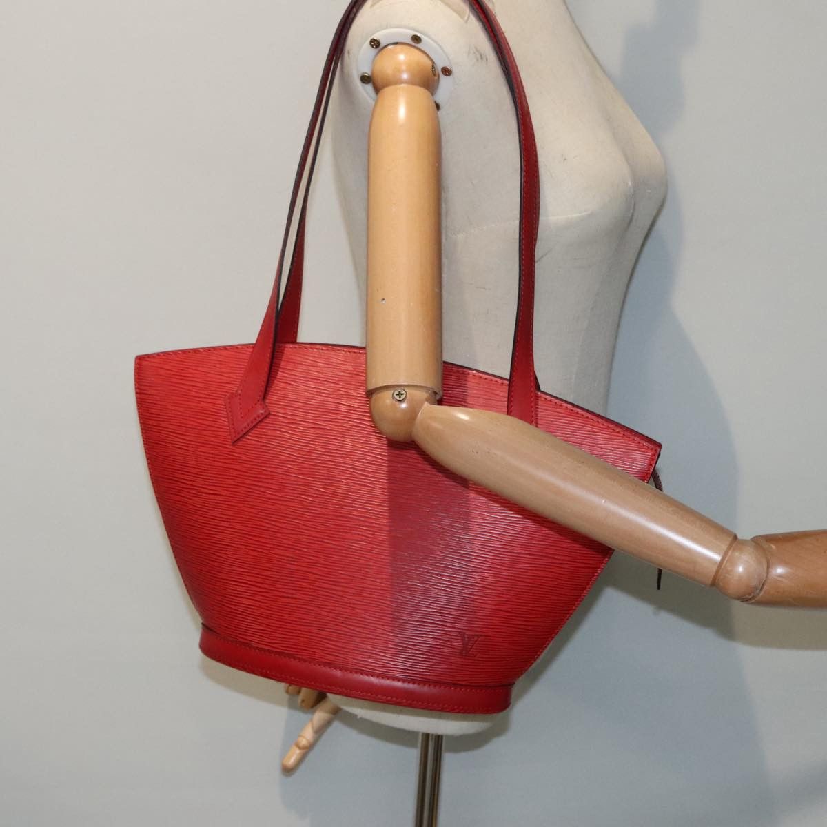 Louis Vuitton Saint Jacques Red Leather Shoulder Bag (Pre-Owned) Size ONE SIZE - 18 Thumbnail