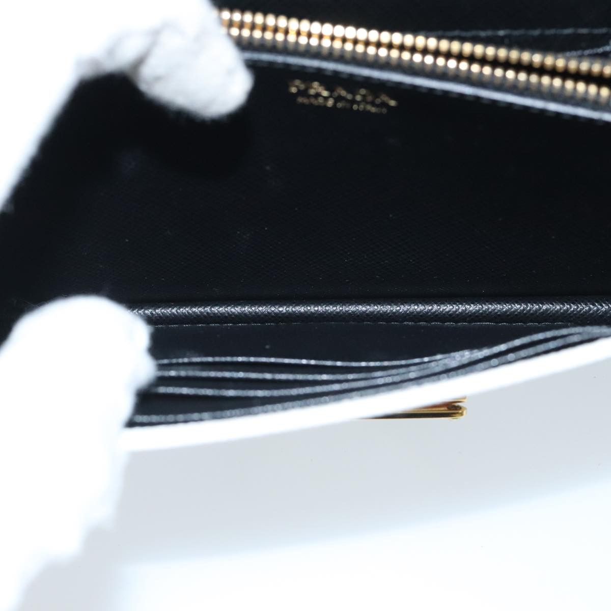 Prada Saffiano White Leather Clutch Bag (Pre-Owned) Size ONE SIZE - 16 Thumbnail