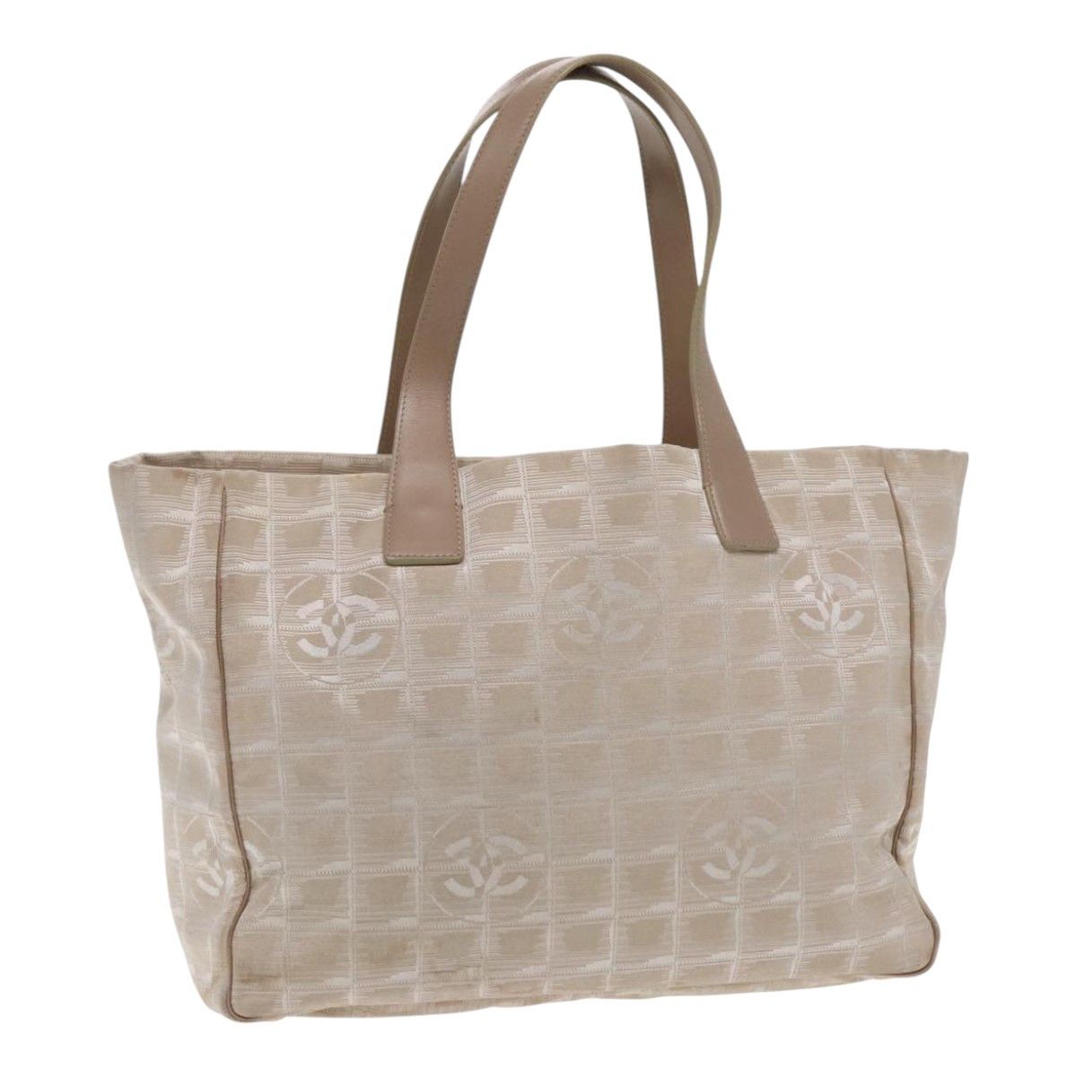 Chanel Travel Line Beige Canvas Tote Bag (Pre-Owned) Size ONE SIZE - 18 Thumbnail