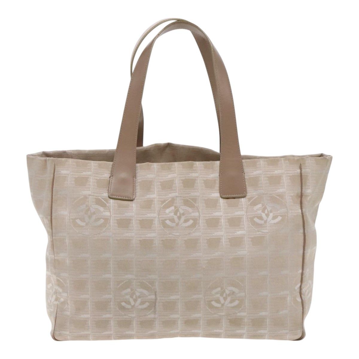 Chanel Travel Line Beige Canvas Tote Bag (Pre-Owned) Size ONE SIZE - 2 Thumbnail