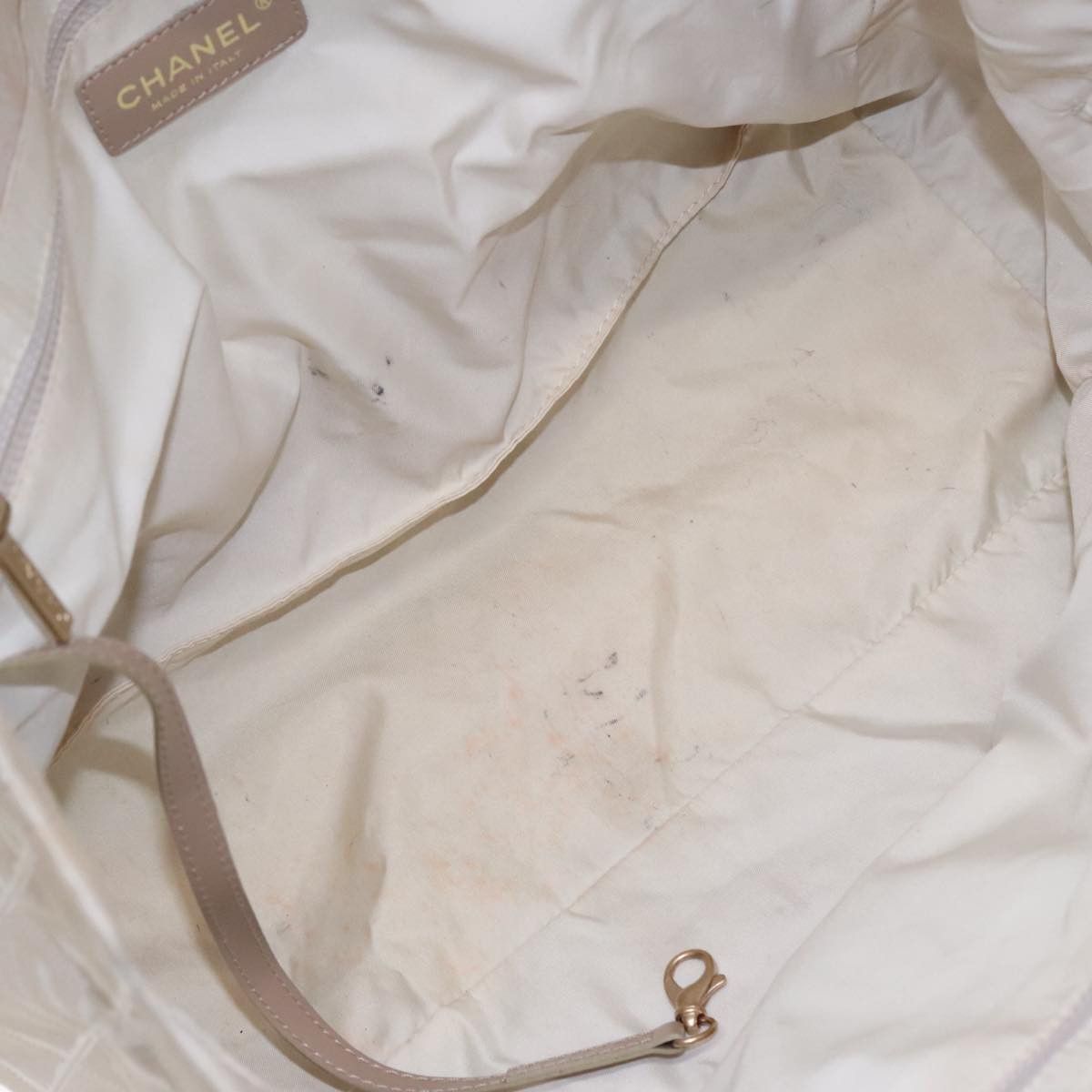 Chanel Travel Line Beige Canvas Tote Bag (Pre-Owned) Size ONE SIZE - 14 Thumbnail