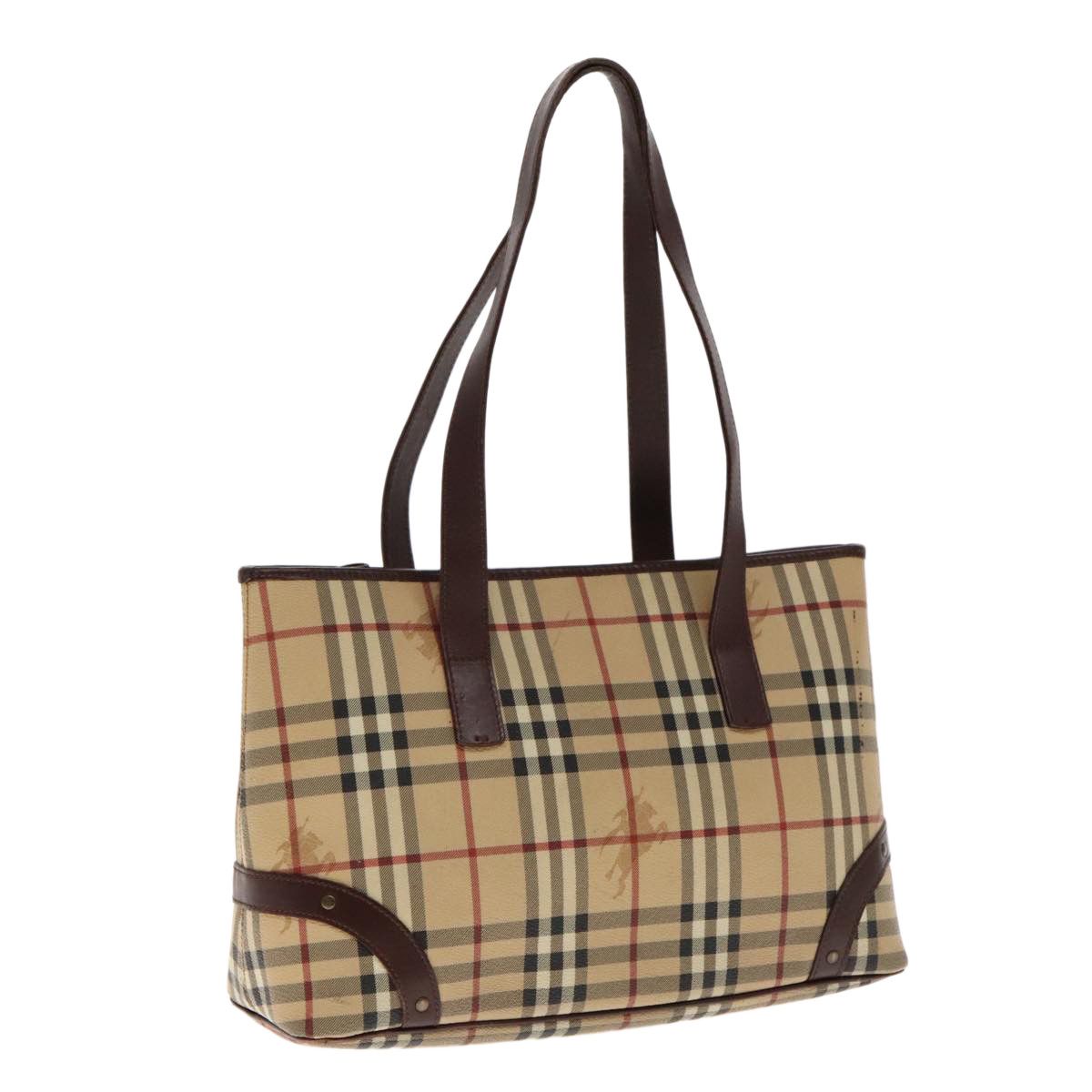 Burberry Nova Check Beige Canvas Tote Bag (Pre-Owned) Size ONE SIZE - 16 Thumbnail