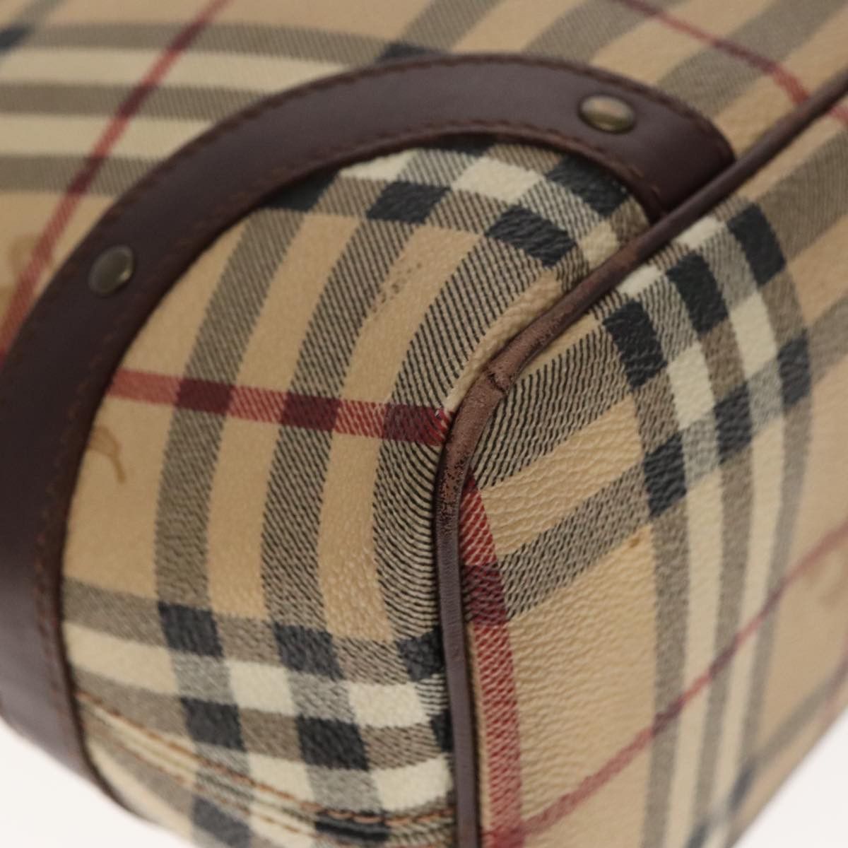 Burberry Nova Check Beige Canvas Tote Bag (Pre-Owned) Size ONE SIZE - 7 Thumbnail