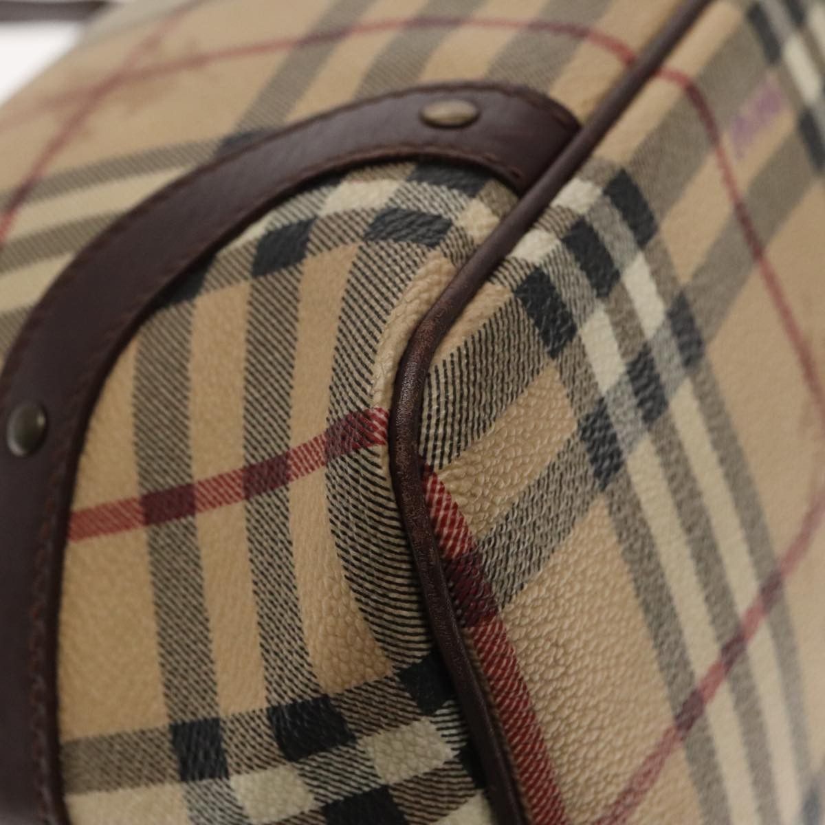 Burberry Nova Check Beige Canvas Tote Bag (Pre-Owned) Size ONE SIZE - 9 Thumbnail