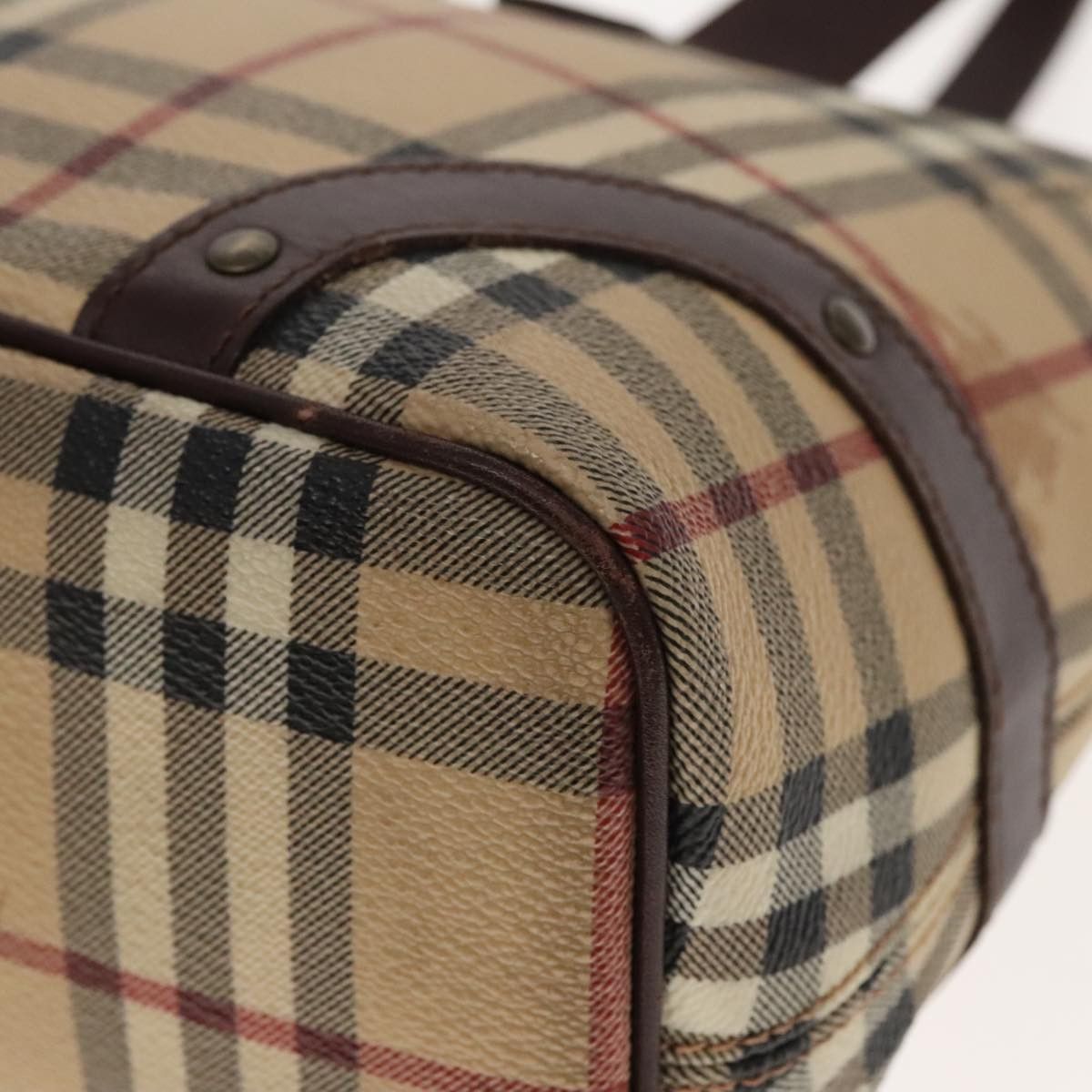 Burberry Nova Check Beige Canvas Tote Bag (Pre-Owned) Size ONE SIZE - 6 Thumbnail