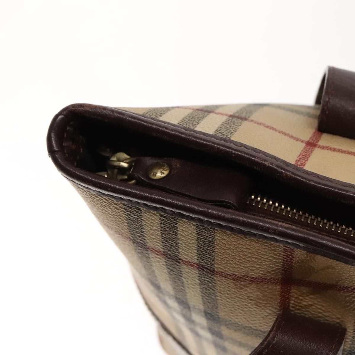 Burberry Nova Check Beige Canvas Tote Bag (Pre-Owned) Size ONE SIZE - 11 Thumbnail