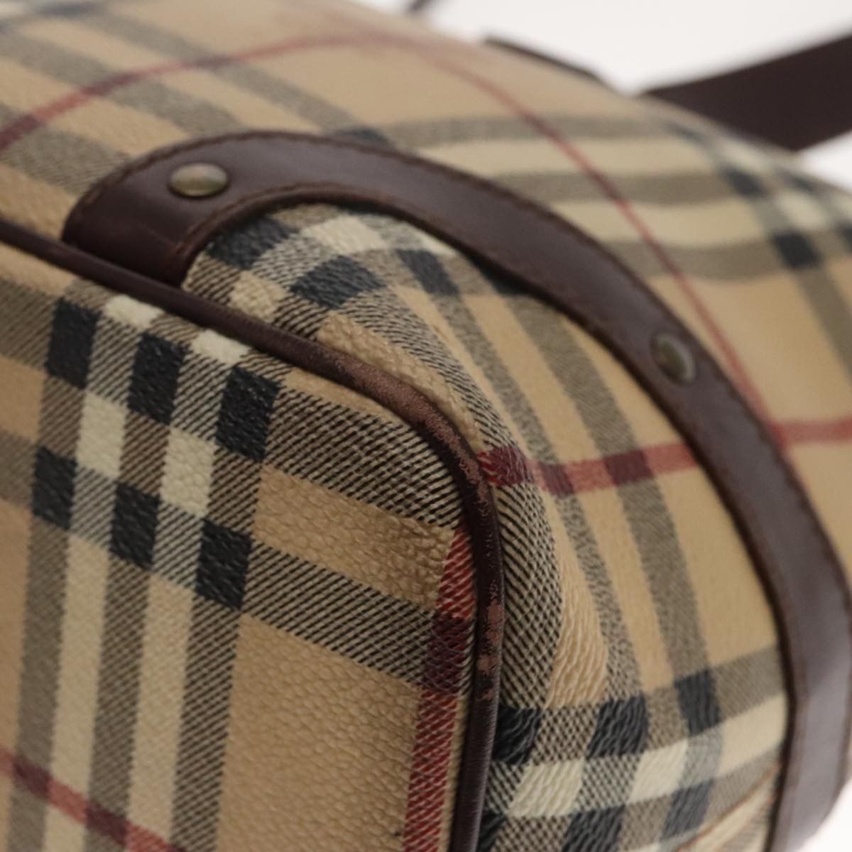 Burberry Nova Check Beige Canvas Tote Bag (Pre-Owned) Size ONE SIZE - 8 Thumbnail