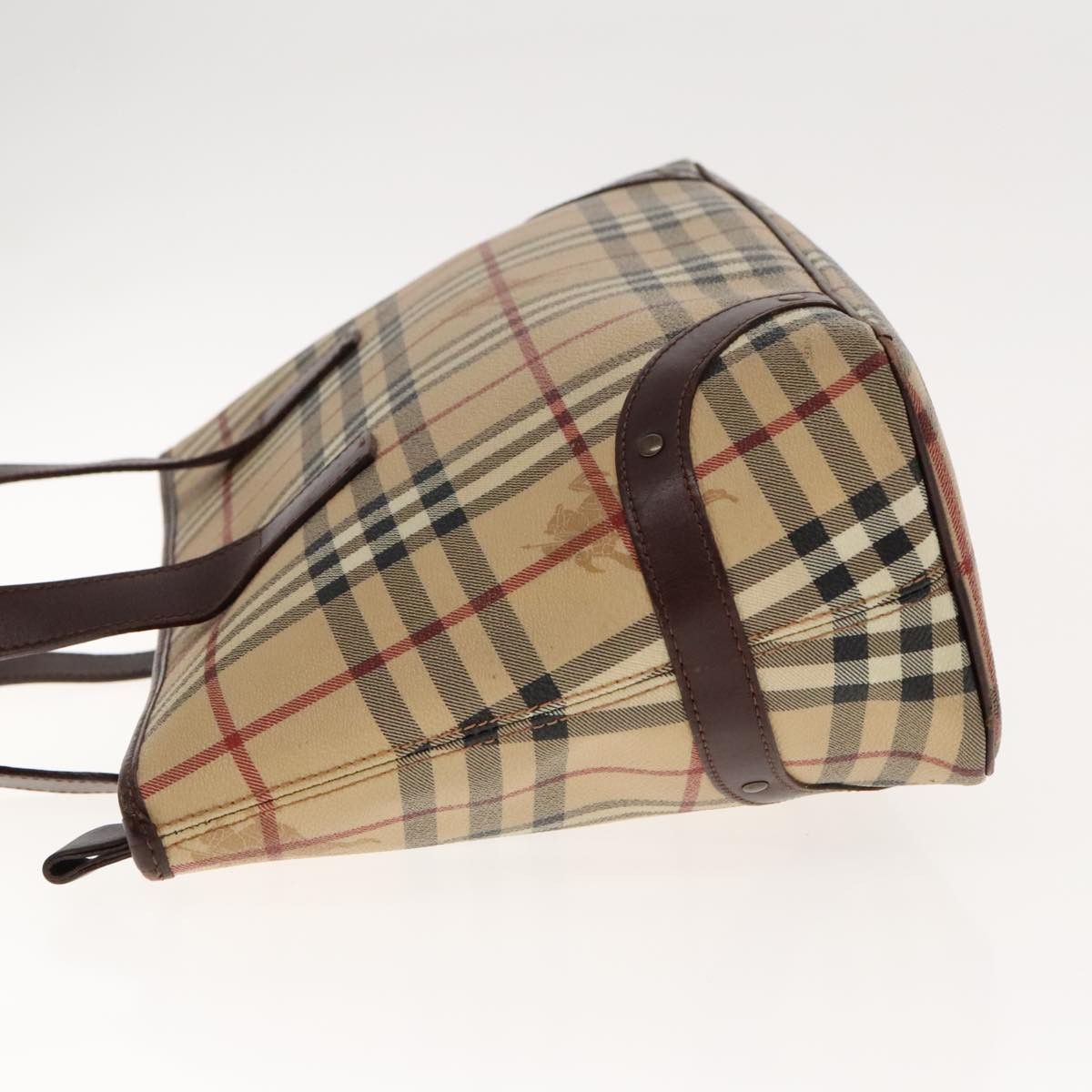 Burberry Nova Check Beige Canvas Tote Bag (Pre-Owned) Size ONE SIZE - 4 Thumbnail