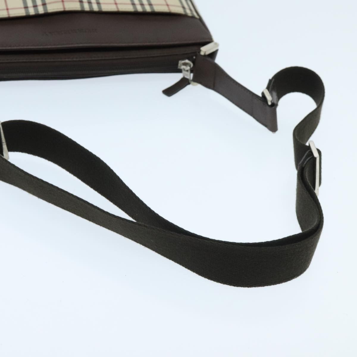 Burberry Nova Check Beige Canvas Shoulder Bag (Pre-Owned) Size ONE SIZE - 5 Thumbnail