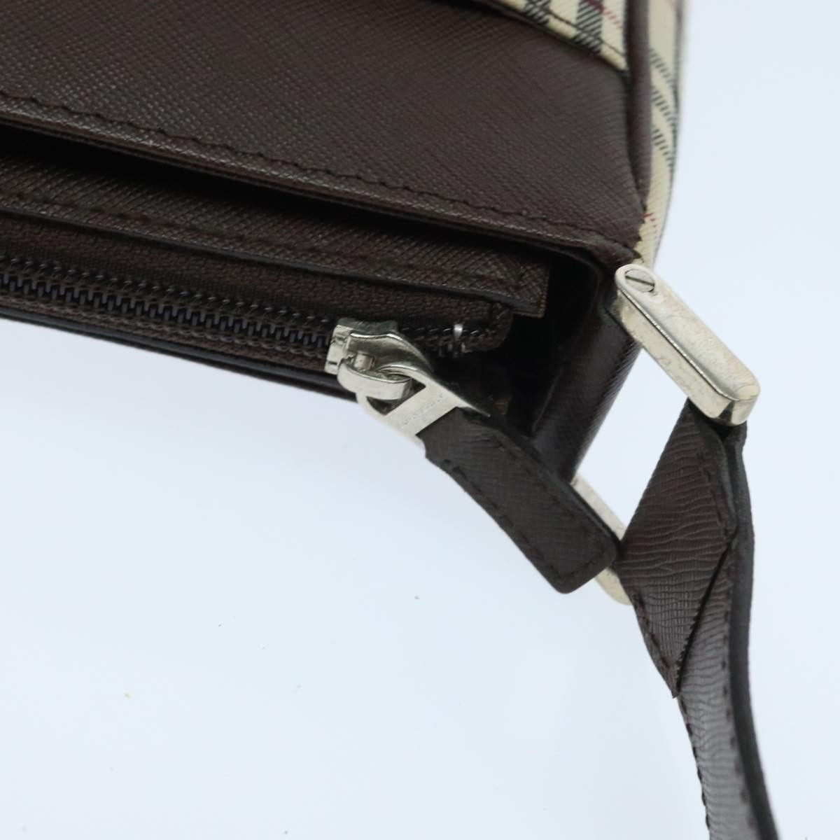 Burberry Nova Check Beige Canvas Shoulder Bag (Pre-Owned) Size ONE SIZE - 9 Thumbnail