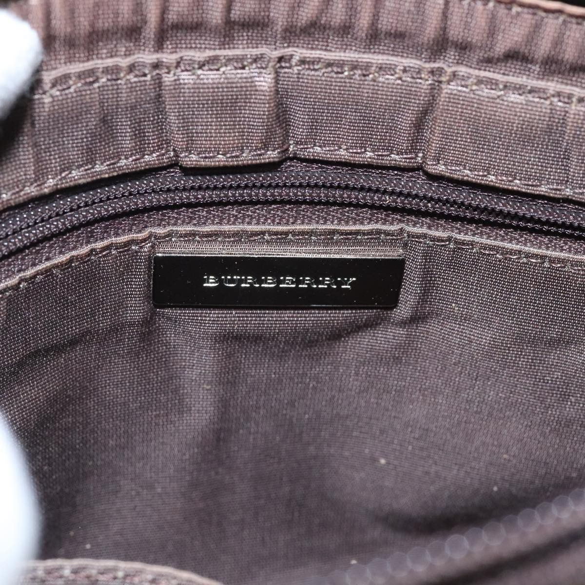 Burberry Nova Check Beige Canvas Shoulder Bag (Pre-Owned) Size ONE SIZE - 13 Thumbnail