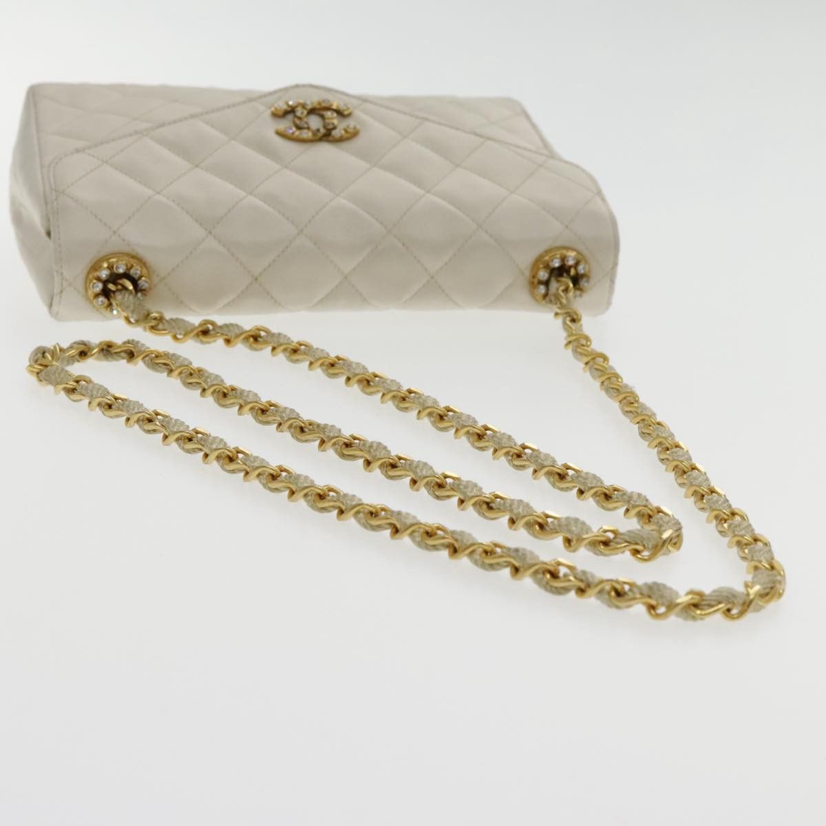Chanel Single Flap Beige Leather Shoulder Bag (Pre-Owned) Size ONE SIZE - 6 Thumbnail