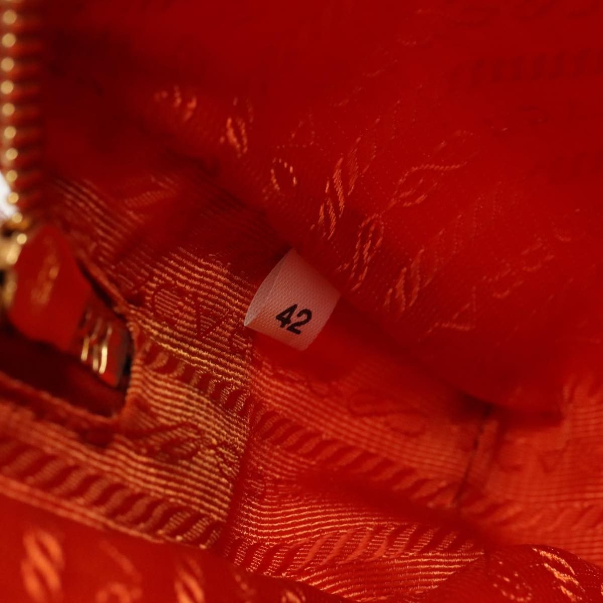 Prada Re-Nylon Orange Synthetic Clutch Bag (Pre-Owned) Size ONE SIZE - 11 Thumbnail