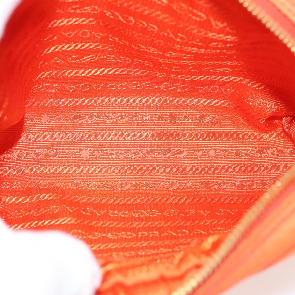 Prada Re-Nylon Orange Synthetic Clutch Bag (Pre-Owned) Size ONE SIZE - 10 Thumbnail