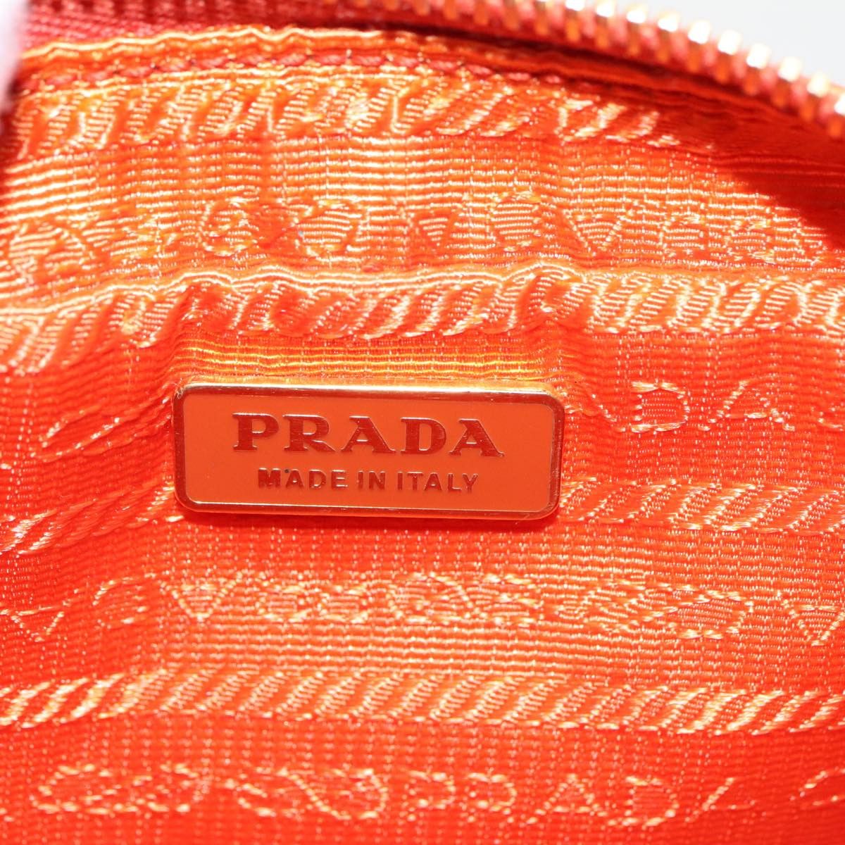 Prada Re-Nylon Orange Synthetic Clutch Bag (Pre-Owned) Size ONE SIZE - 12 Thumbnail