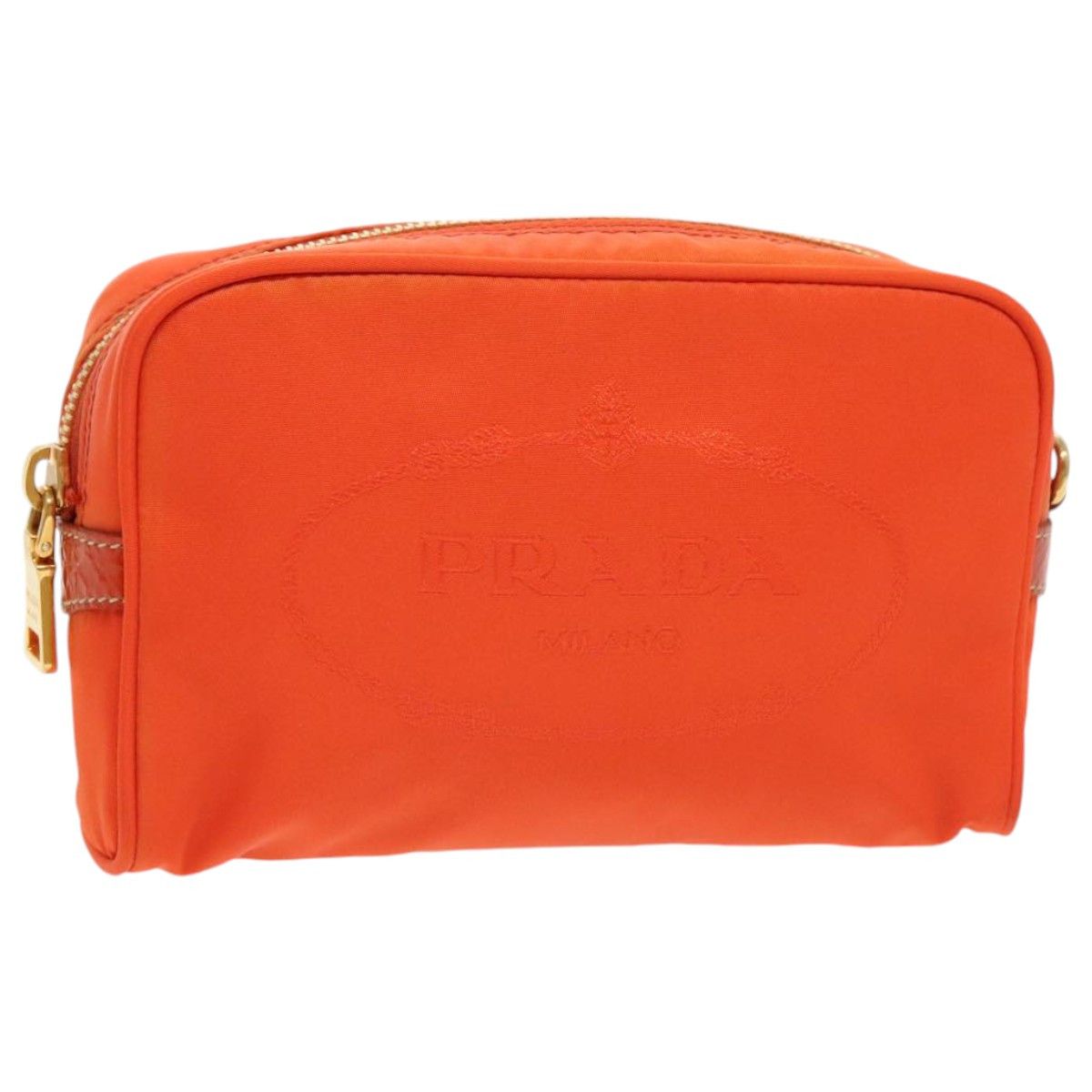 Prada Re-Nylon Orange Synthetic Clutch Bag (Pre-Owned) Size ONE SIZE - 13 Thumbnail