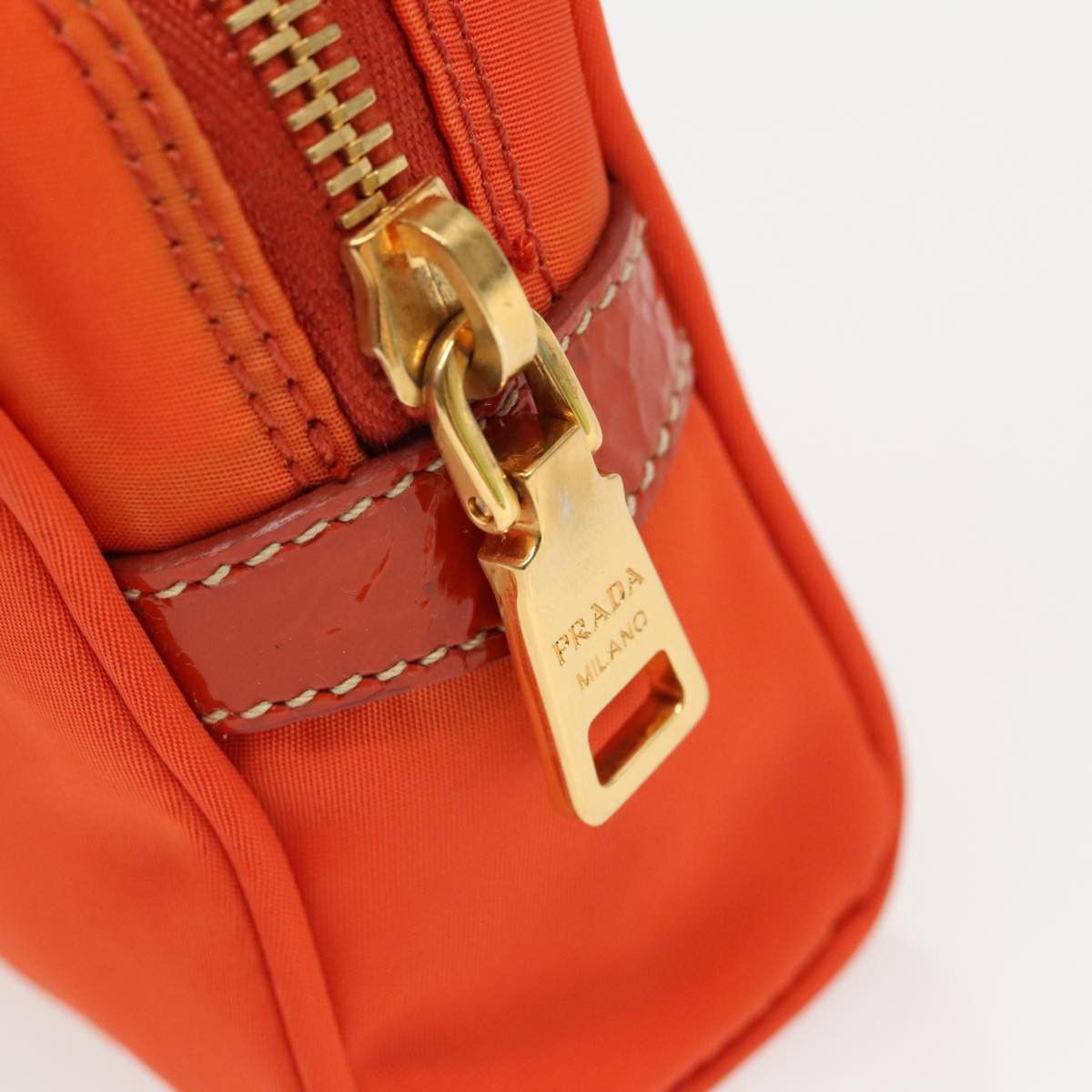 Prada Re-Nylon Orange Synthetic Clutch Bag (Pre-Owned) Size ONE SIZE - 9 Thumbnail