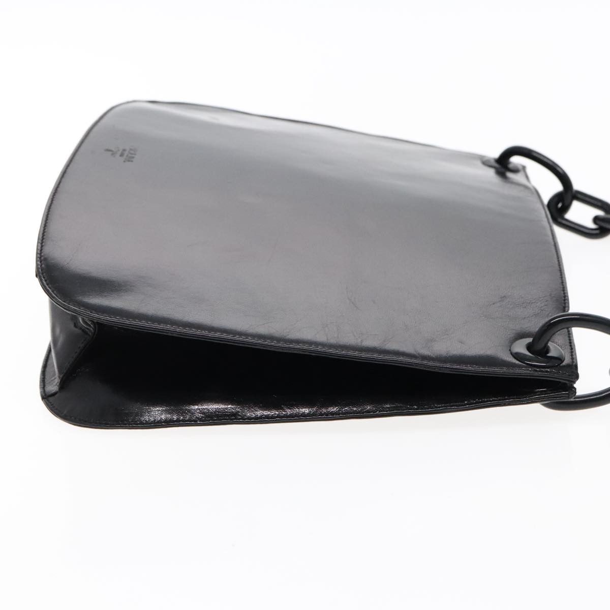 Prada Black Leather Shoulder Bag (Pre-Owned) Size ONE SIZE - 3 Thumbnail