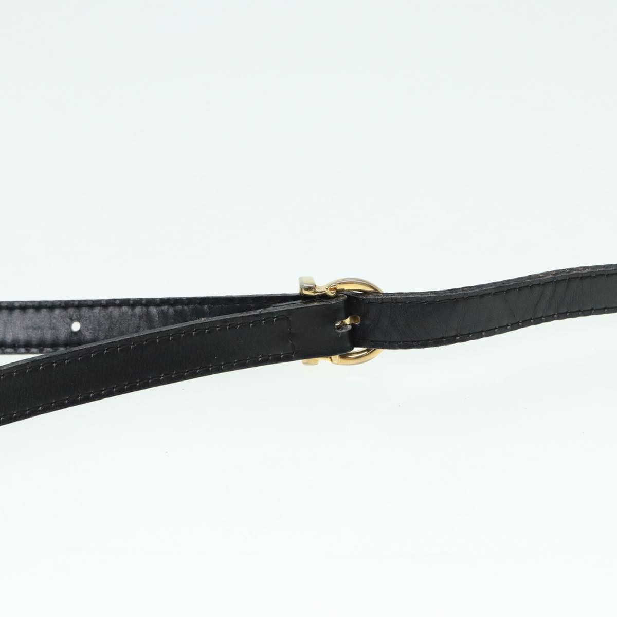 Salvatore Ferragamo Vara Black Leather Shoulder Bag (Pre-Owned) Size ONE SIZE - 12 Thumbnail