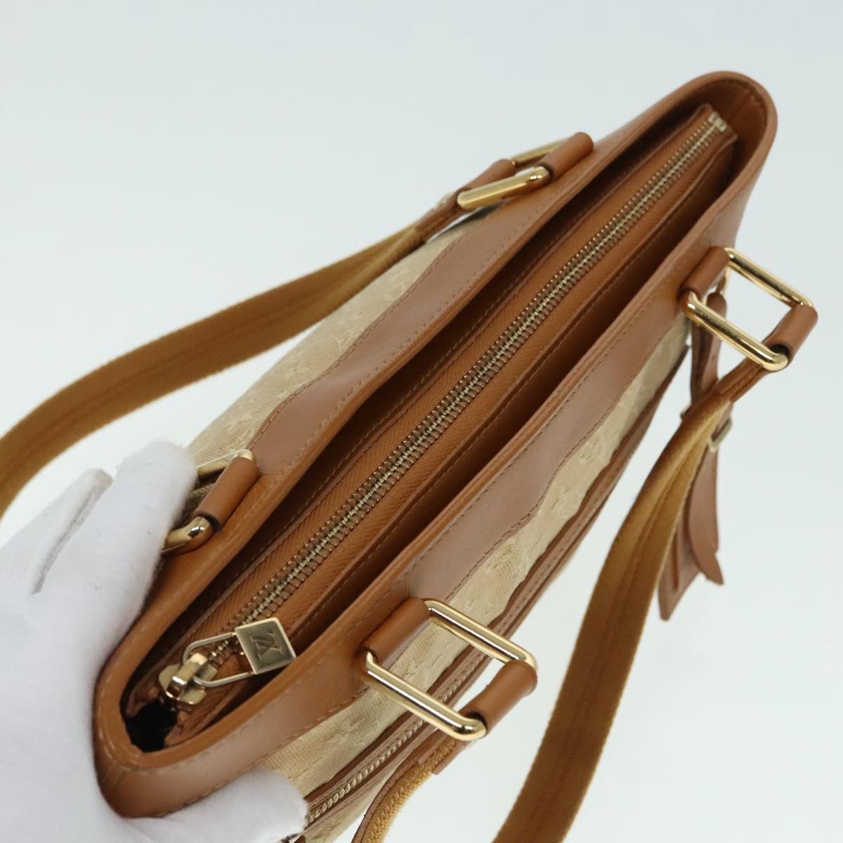 Louis Vuitton Lucille Beige Canvas Handbag (Pre-Owned) Size ONE SIZE - 11 Thumbnail