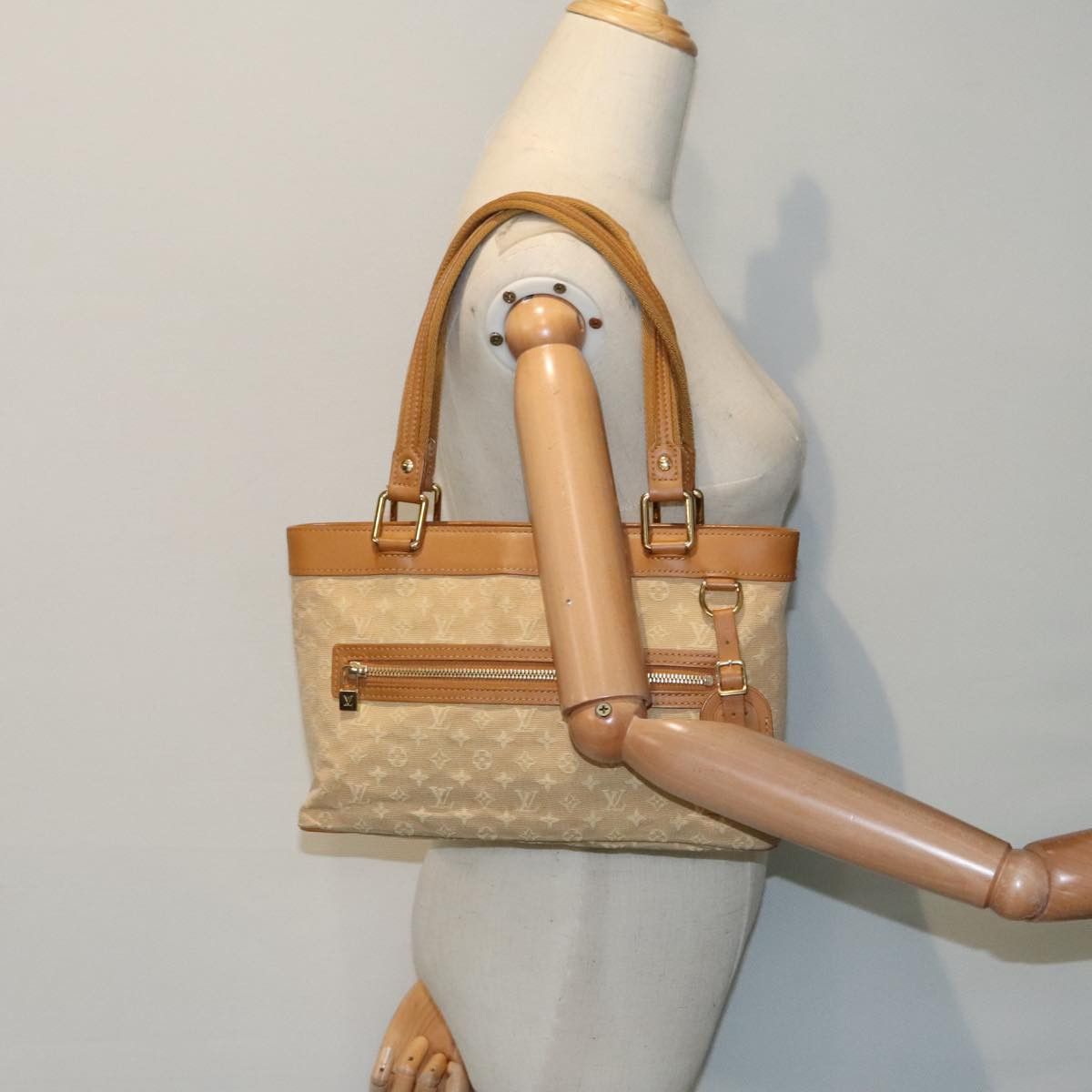 Louis Vuitton Lucille Beige Canvas Handbag (Pre-Owned) Size ONE SIZE - 17 Thumbnail