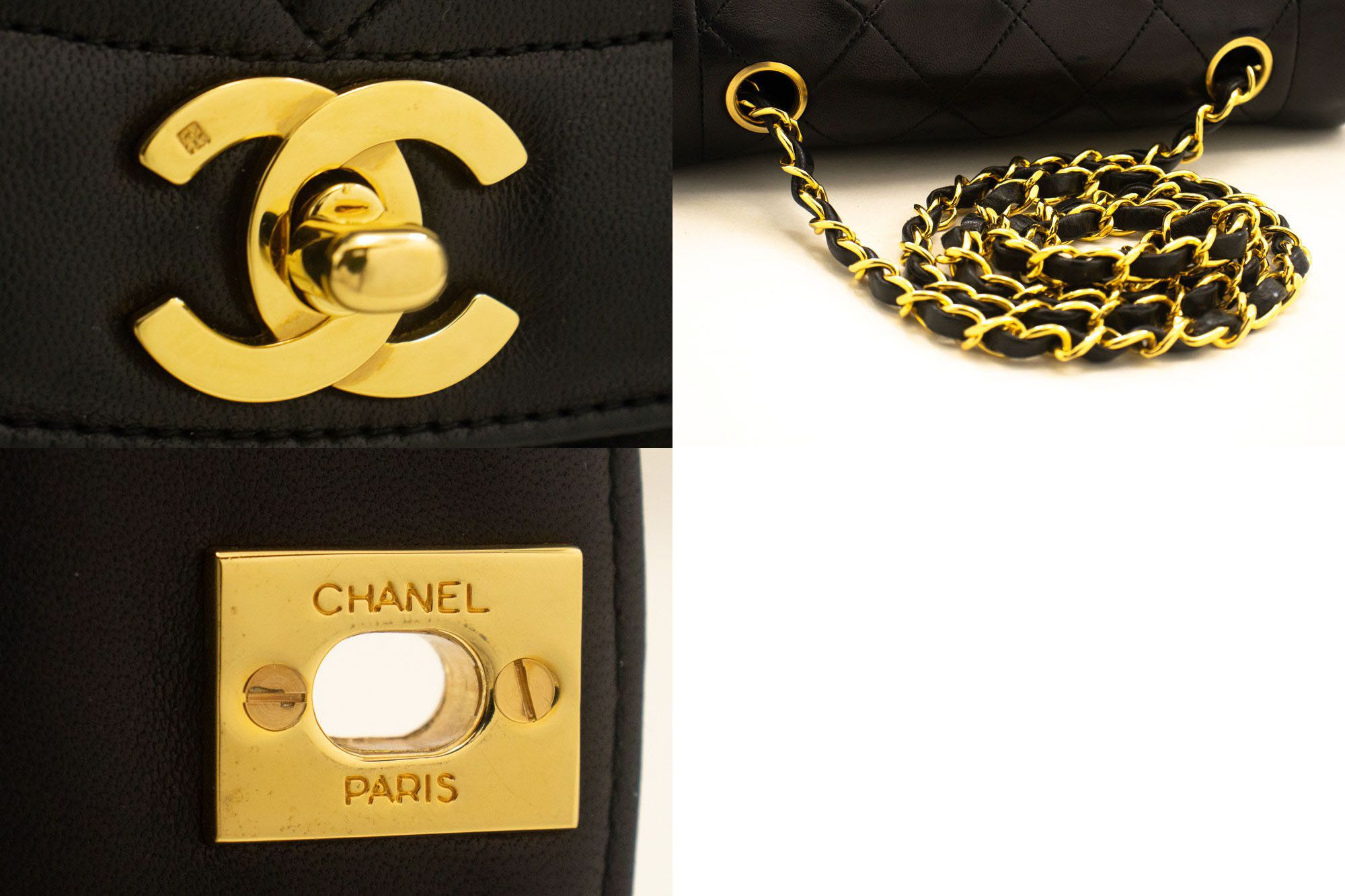 Chanel Diana Black Leather Shoulder Bag (Pre-Owned) Size ONE SIZE - 4 Thumbnail