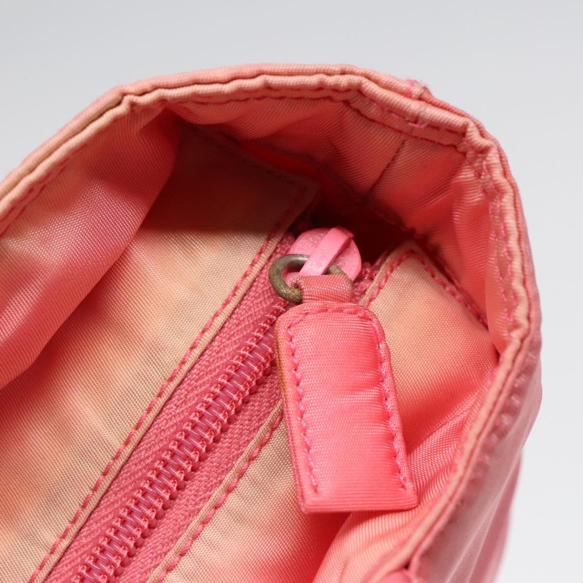 Prada Triangle Logo Pink Synthetic Handbag (Pre-Owned) Size ONE SIZE - 11 Thumbnail