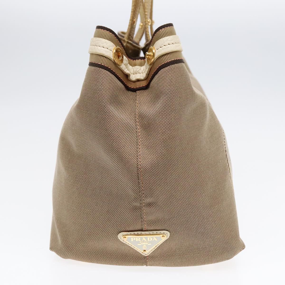 Prada Canapa Beige Canvas Tote Bag (Pre-Owned) Size ONE SIZE - 3 Thumbnail