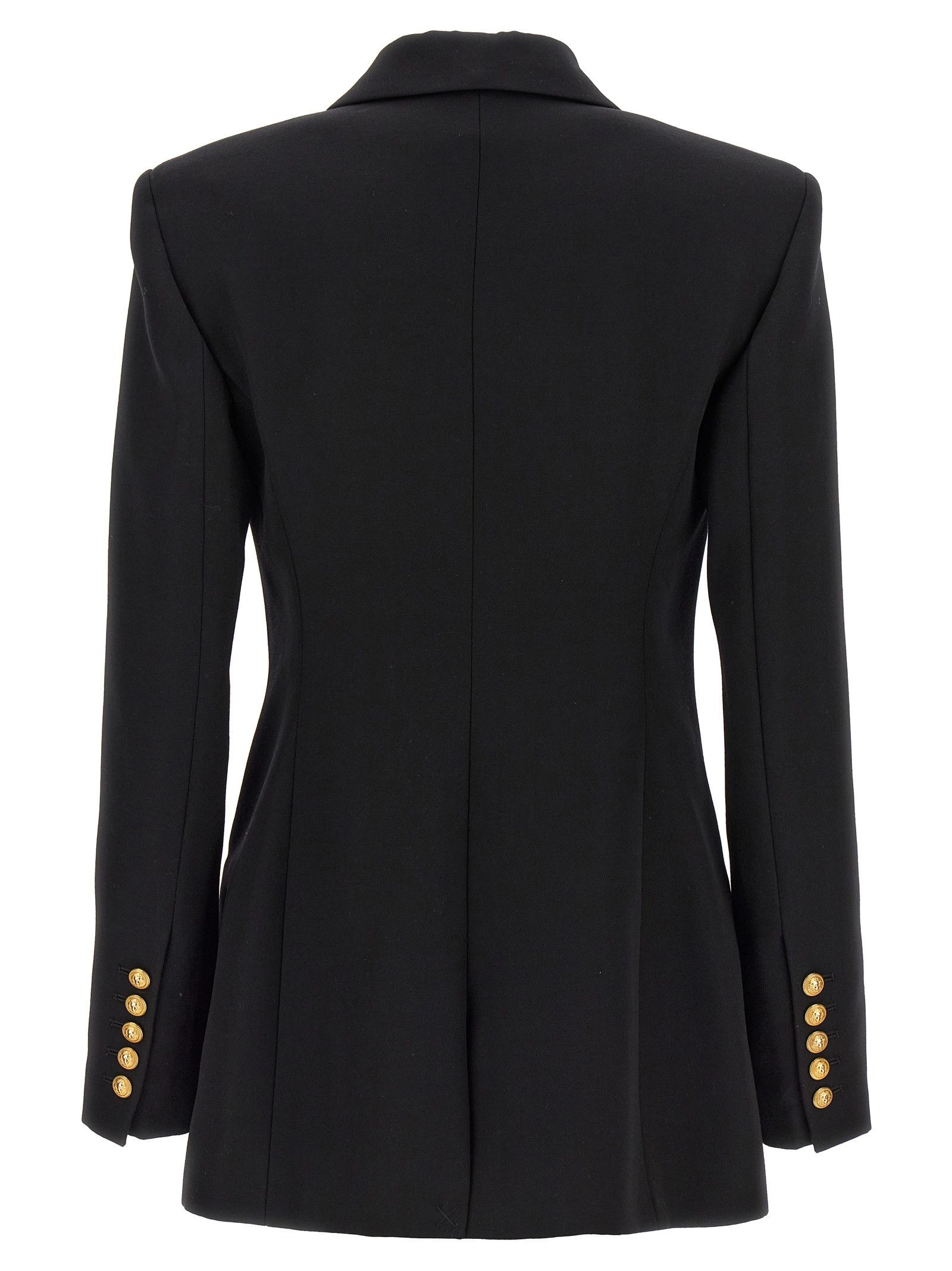 Balmain Logo Button Double-Breasted Blazer Size XS / US 0-2 / IT 36-38 - 2 Thumbnail