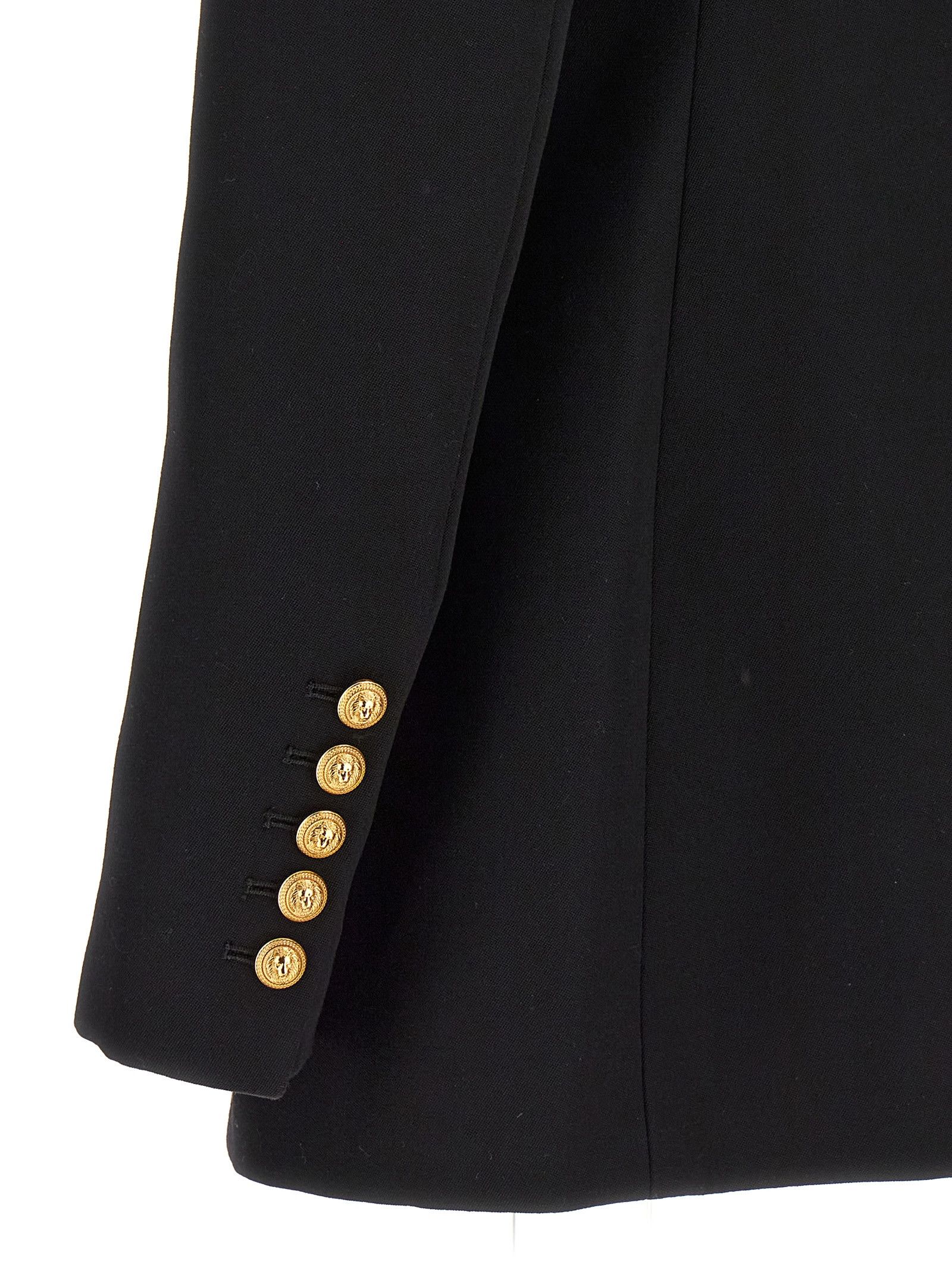 Balmain Logo Button Double-Breasted Blazer Size XS / US 0-2 / IT 36-38 - 4 Thumbnail