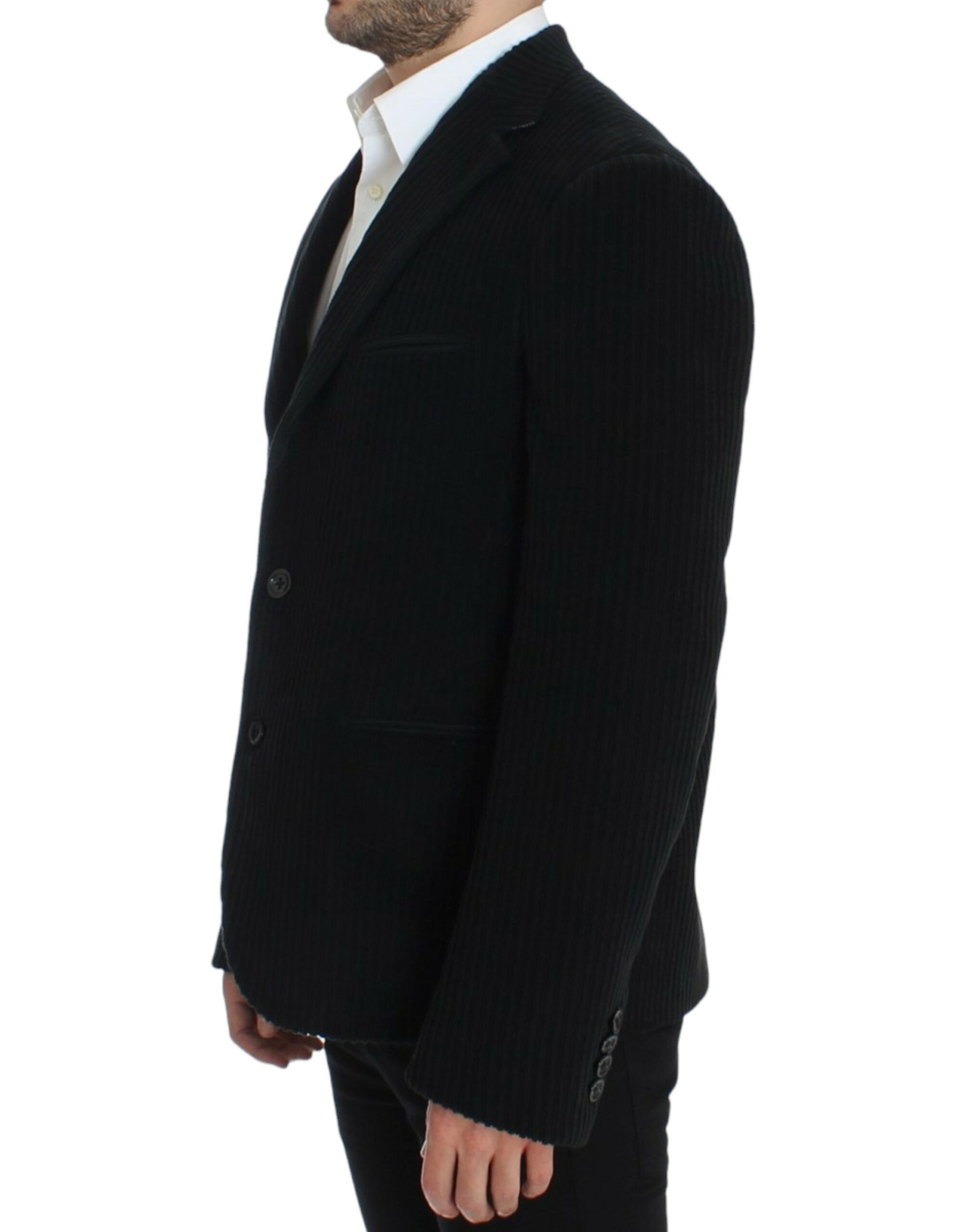 Dolce & Gabbana Elegant Black Martini Blazer Men's Jacket Size 38R - 2 Thumbnail