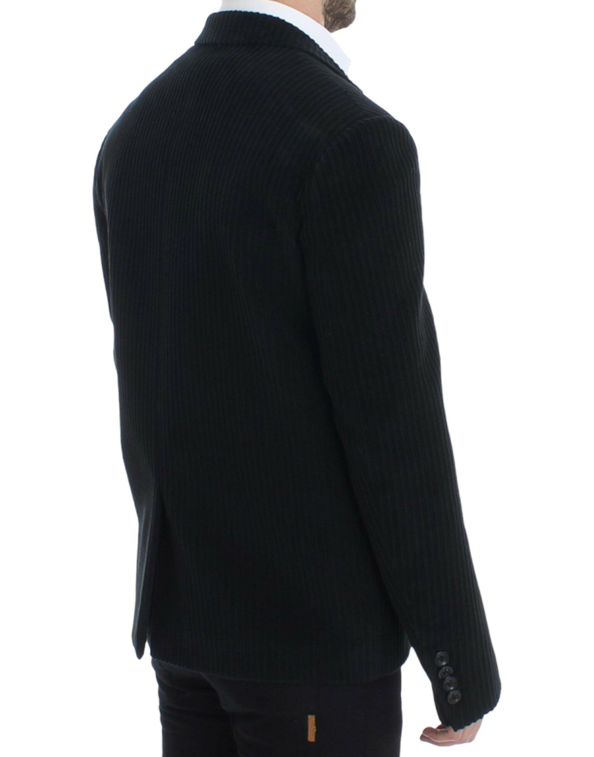 Dolce & Gabbana Elegant Black Martini Blazer Men's Jacket Size 38R - 4 Thumbnail